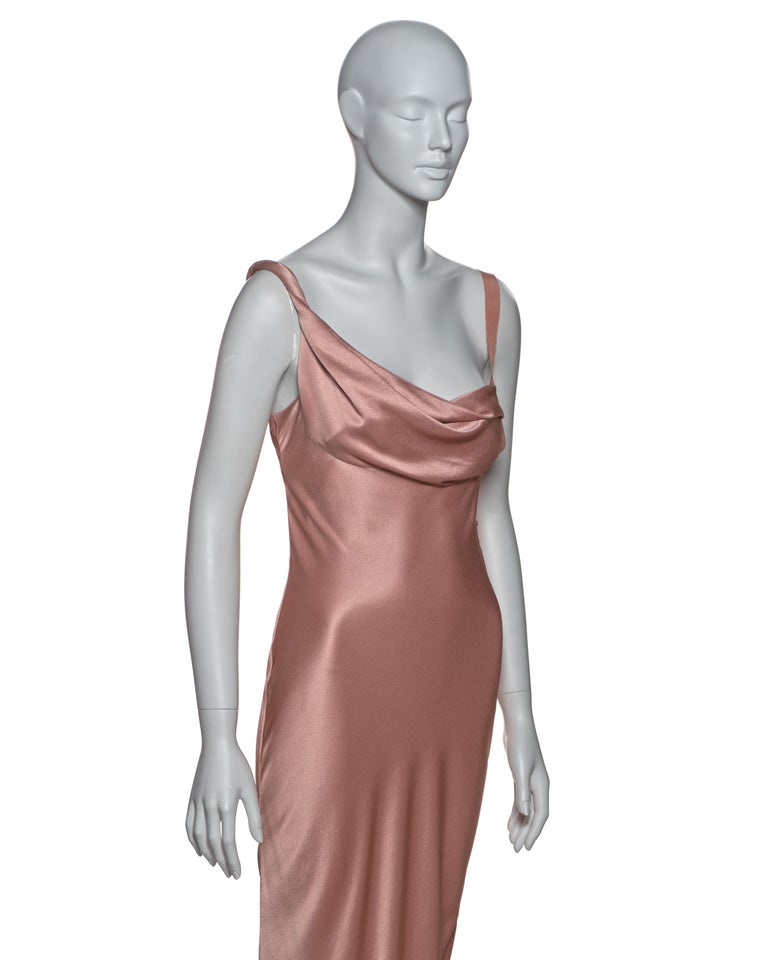 pink asymmetric cowl neck maxi dress Blue Zone Planet | Strappy Floral Midi Dress