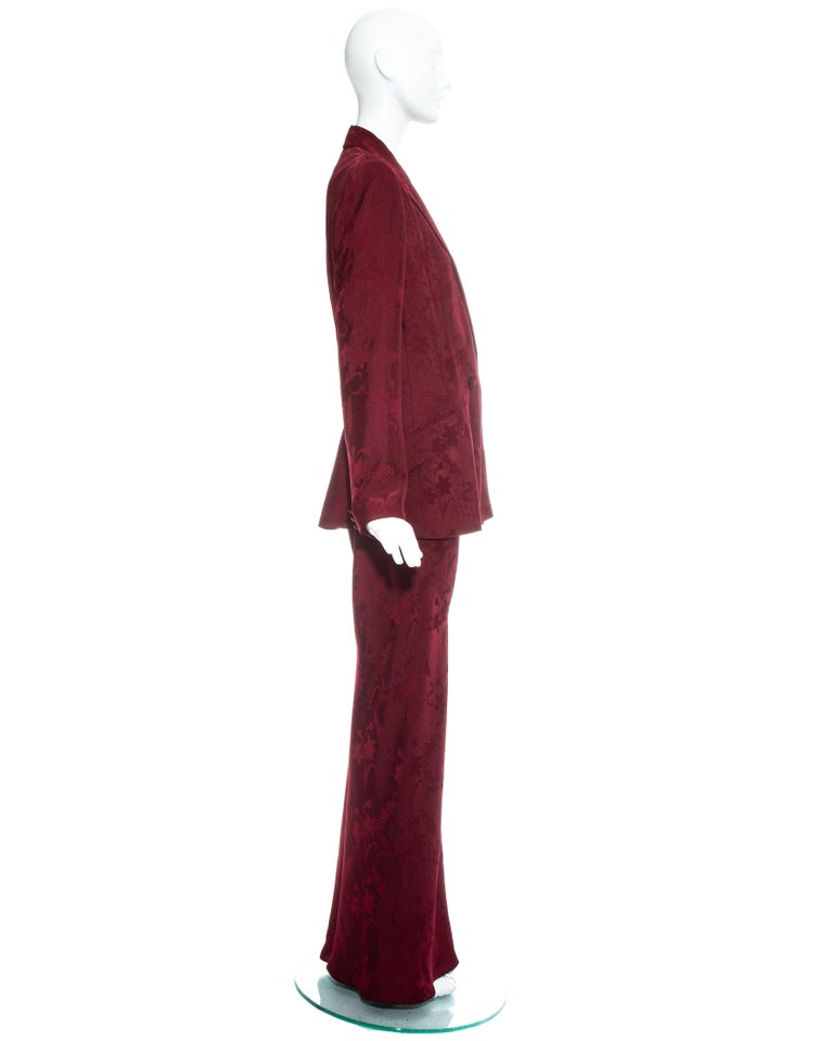 ladies brocade trouser suit