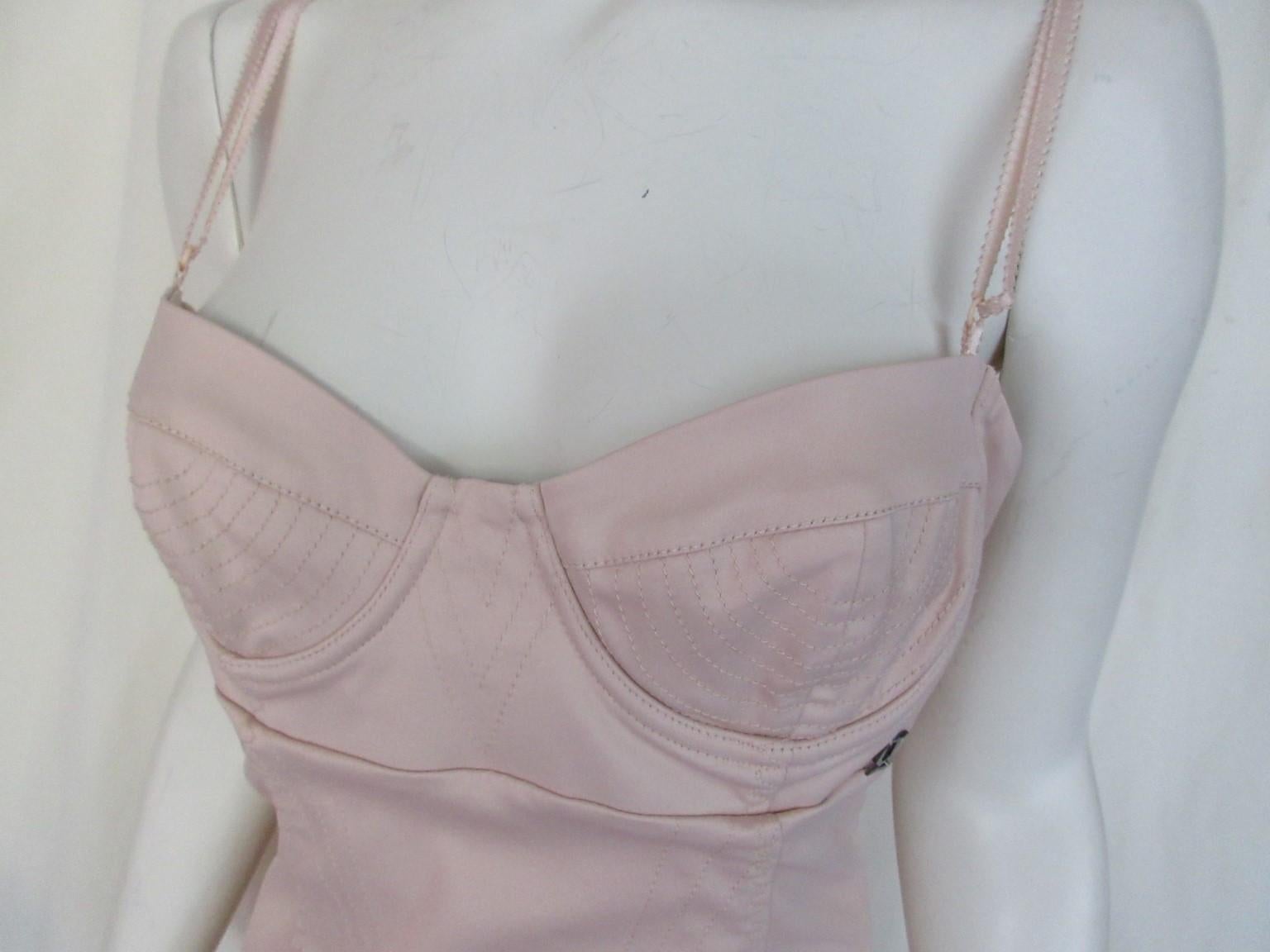 John Galliano Vestido corsé corpiño rosa en Bueno estado para la venta en Amsterdam, NL