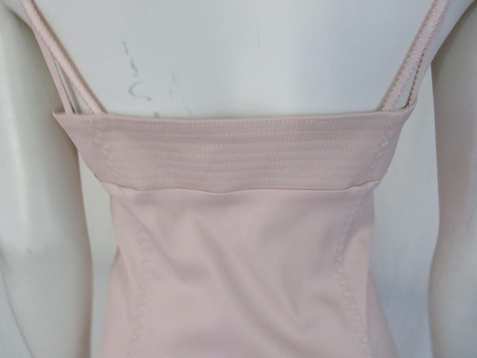 John Galliano Vestido corsé corpiño rosa en venta 1