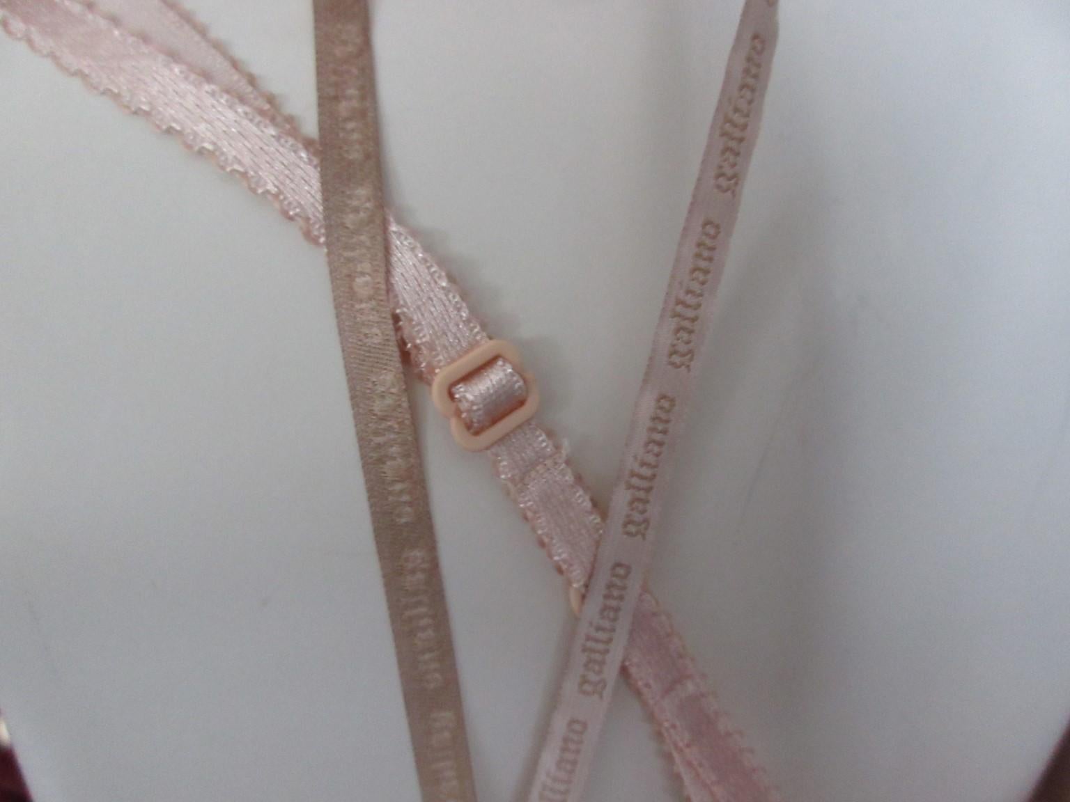 John Galliano Vestido corsé corpiño rosa en venta 3
