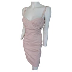 John Galliano Vestido corsé corpiño rosa