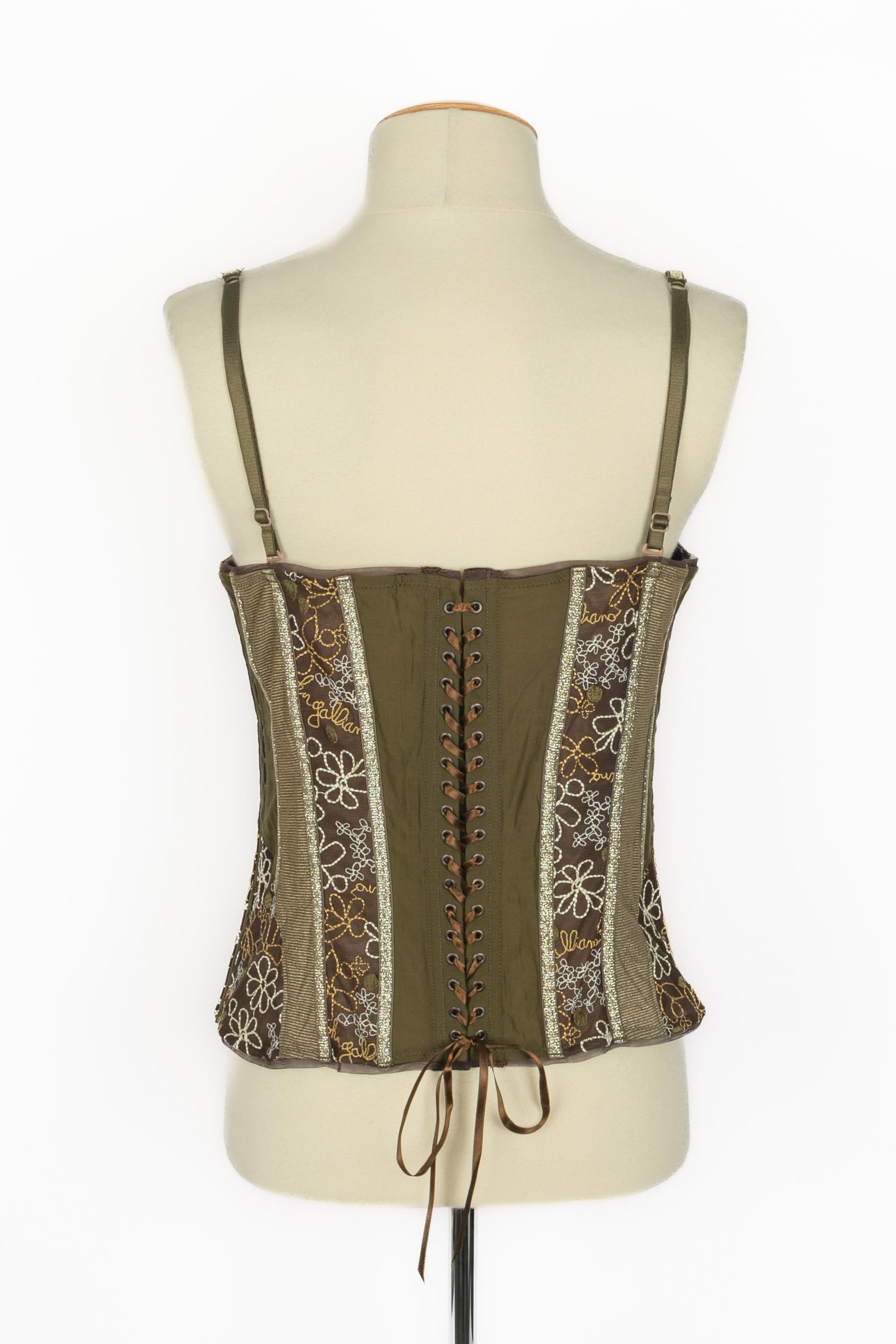Top bustier John Galliano Excellent état - En vente à SAINT-OUEN-SUR-SEINE, FR