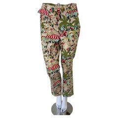 John Galliano Café Society Print Flared Trousers, France, circa 1999