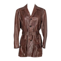 John Galliano Coates en cuir de veau