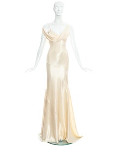John Galliano champagne bias cut wedding dress, ss 1995