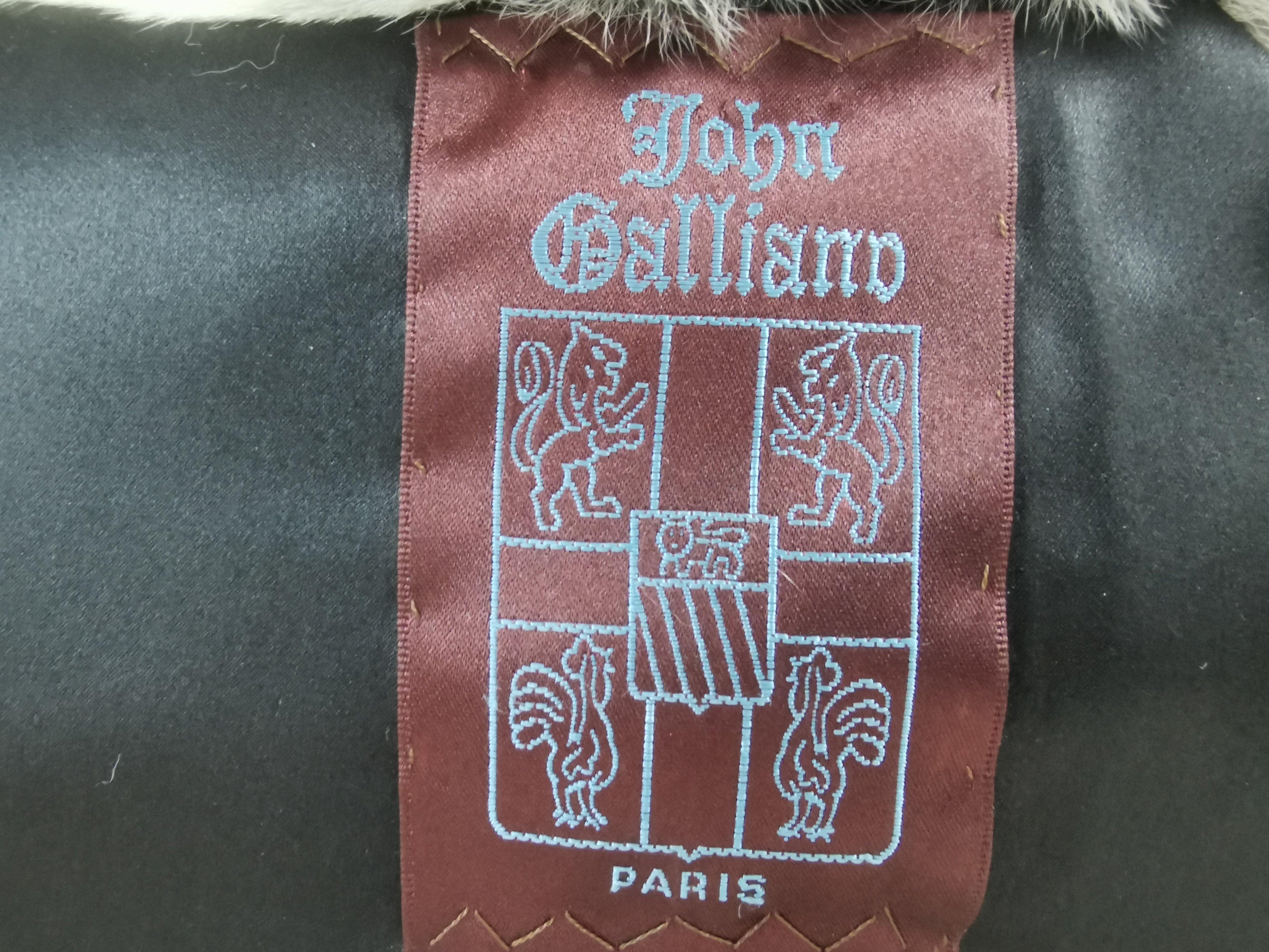 John Galliano Chinchilla Fur Coat (size 16) For Sale 3