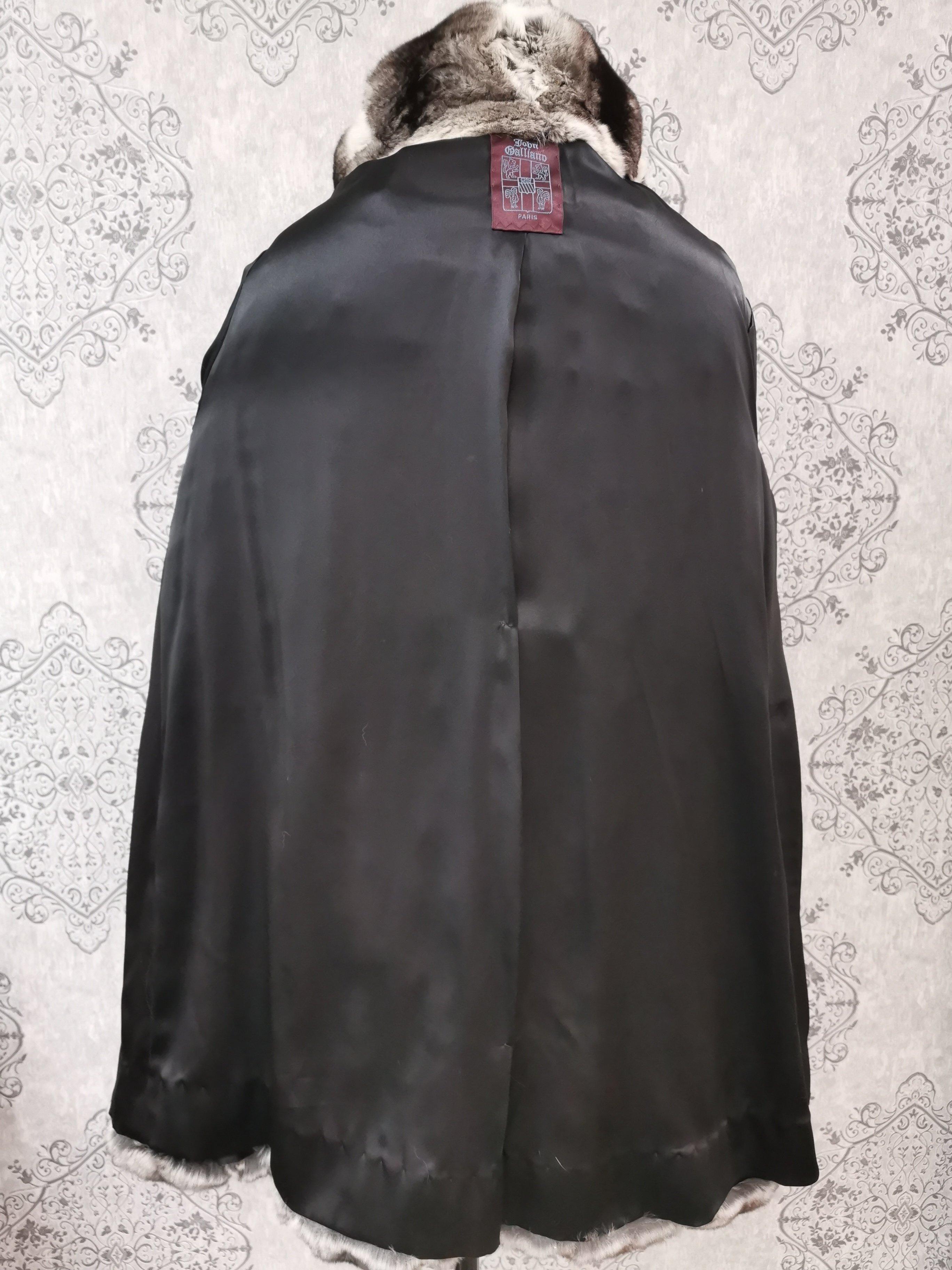 John Galliano Chinchilla Fur Coat (size 16) For Sale 1