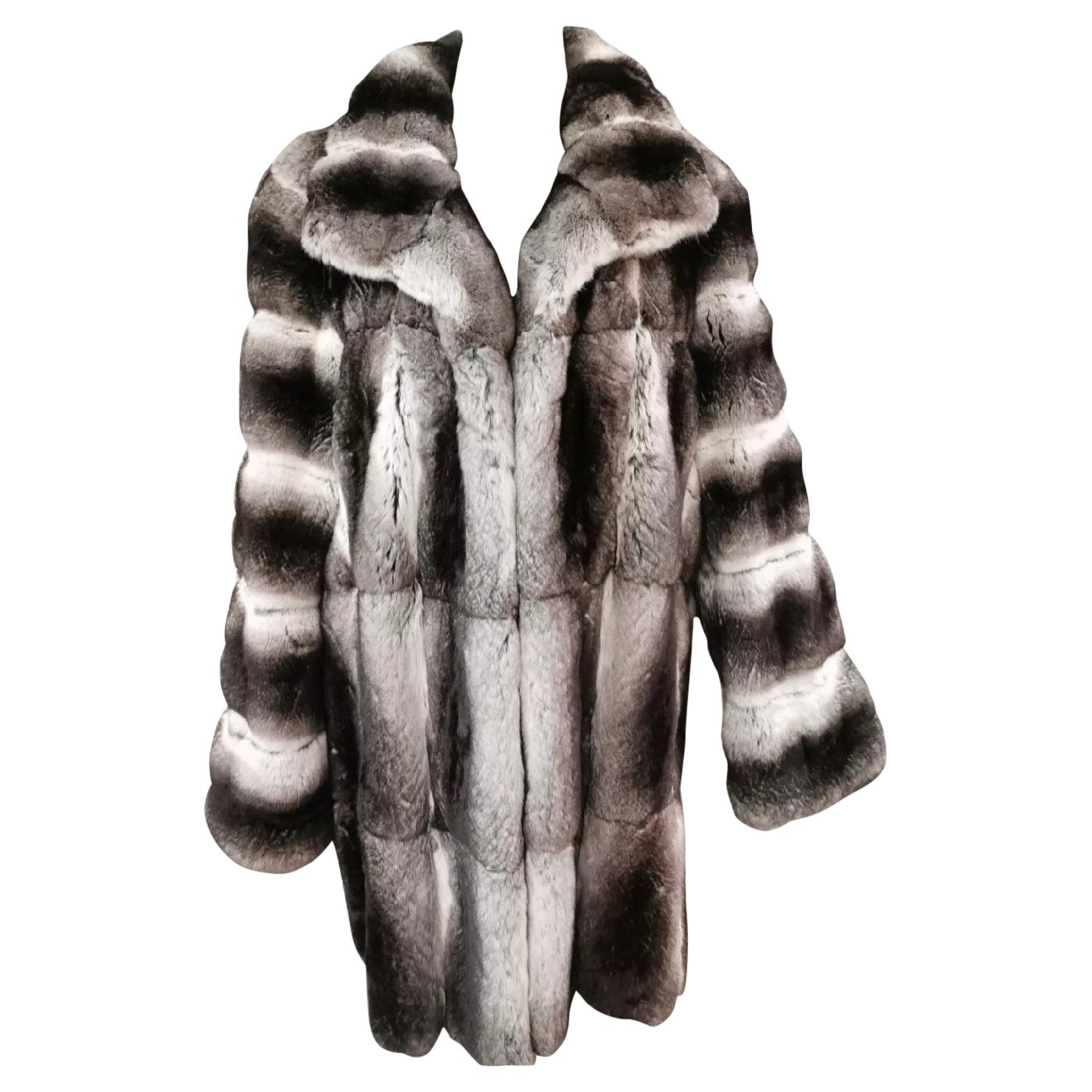 John Galliano Chinchilla Fur Coat (size 16)