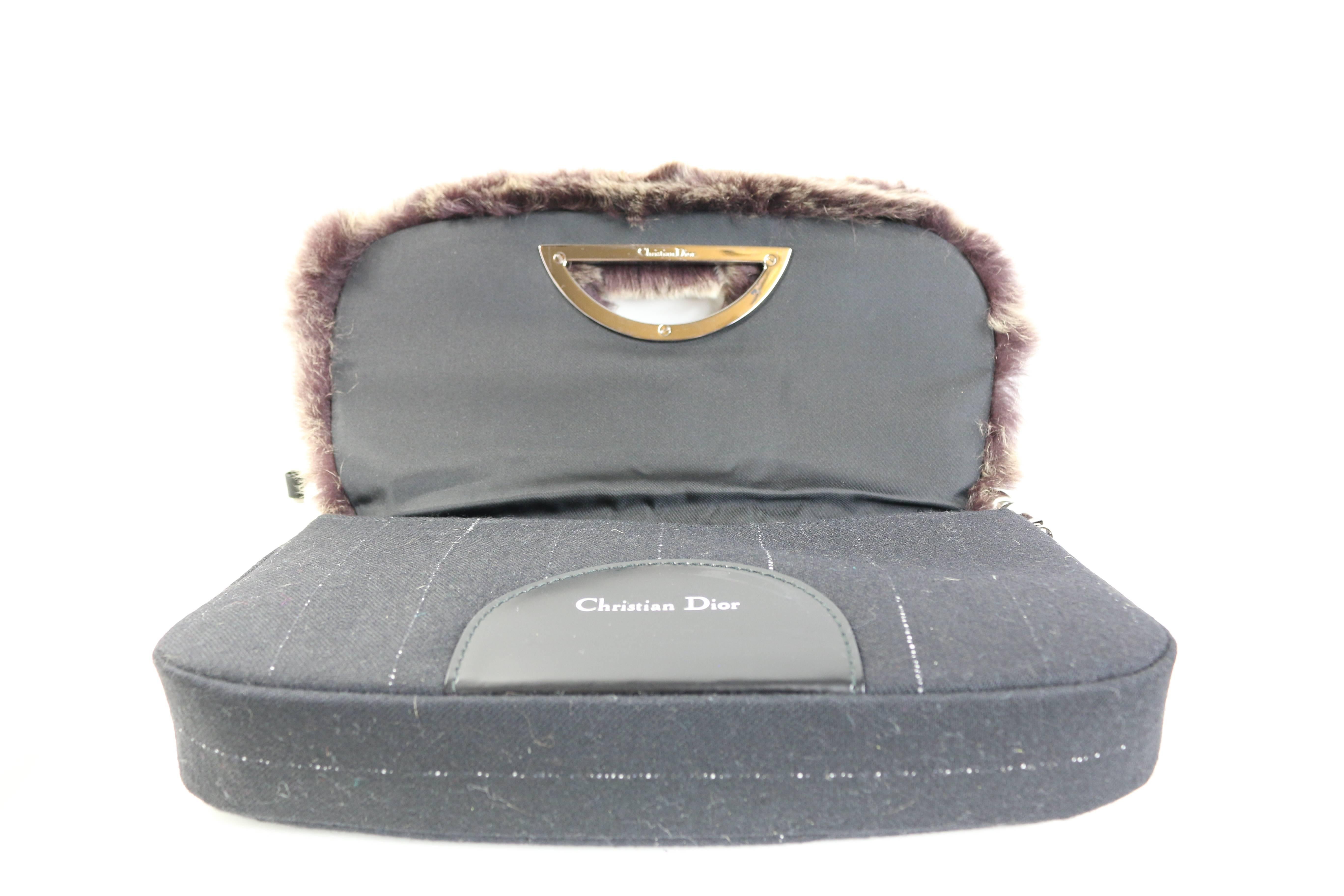 dior fur bag