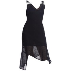 John Galliano Christian Dior Sexy Slinky Knit Back Dress