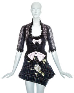 John Galliano corset and mini skirt runway ensemble, ss 1994