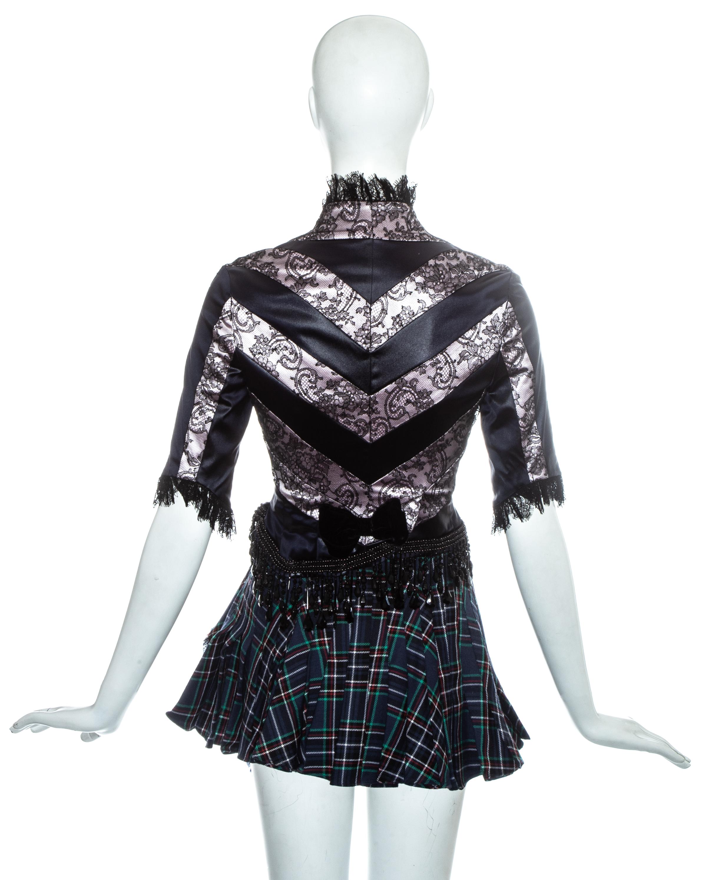John Galliano corset and mini skirt runway ensemble, ss 1994 In Good Condition In London, GB