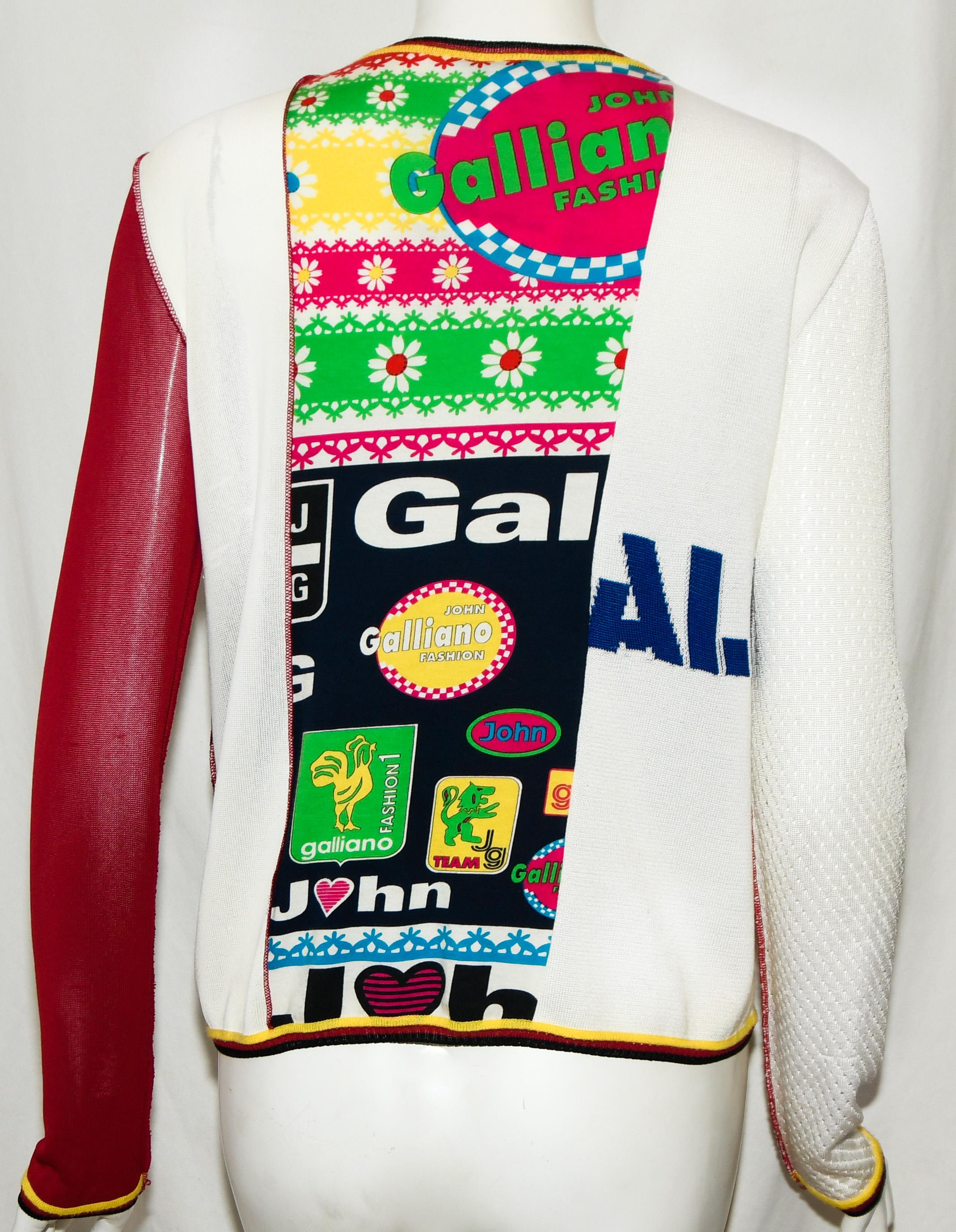 john galliano sweater