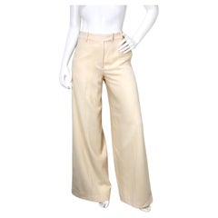 John Galliano Pantalon large crème circa Y2K