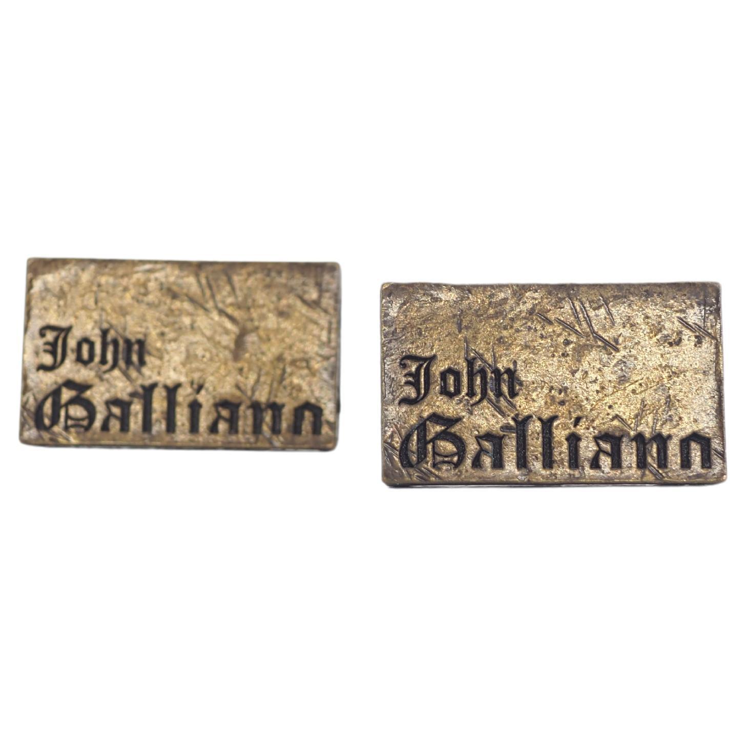John Galliano cufflinks