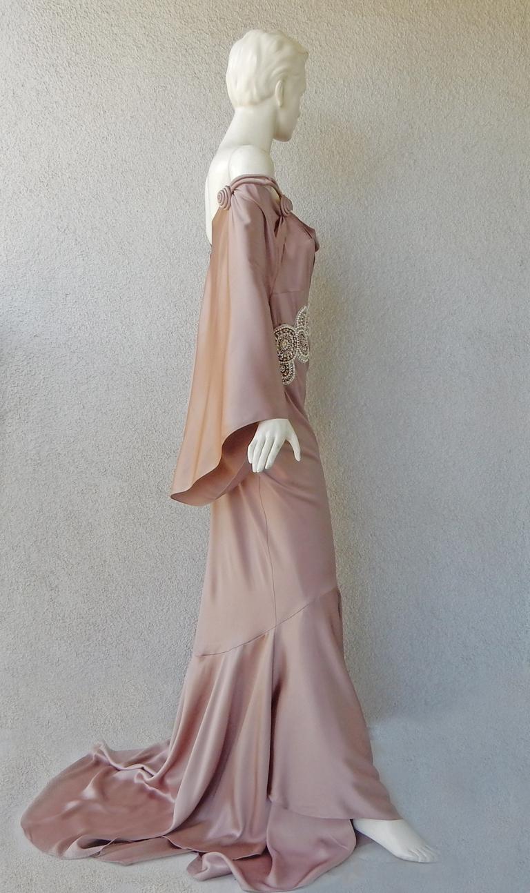 John Galliano Deco Inspired High Style Gown For Sale 1