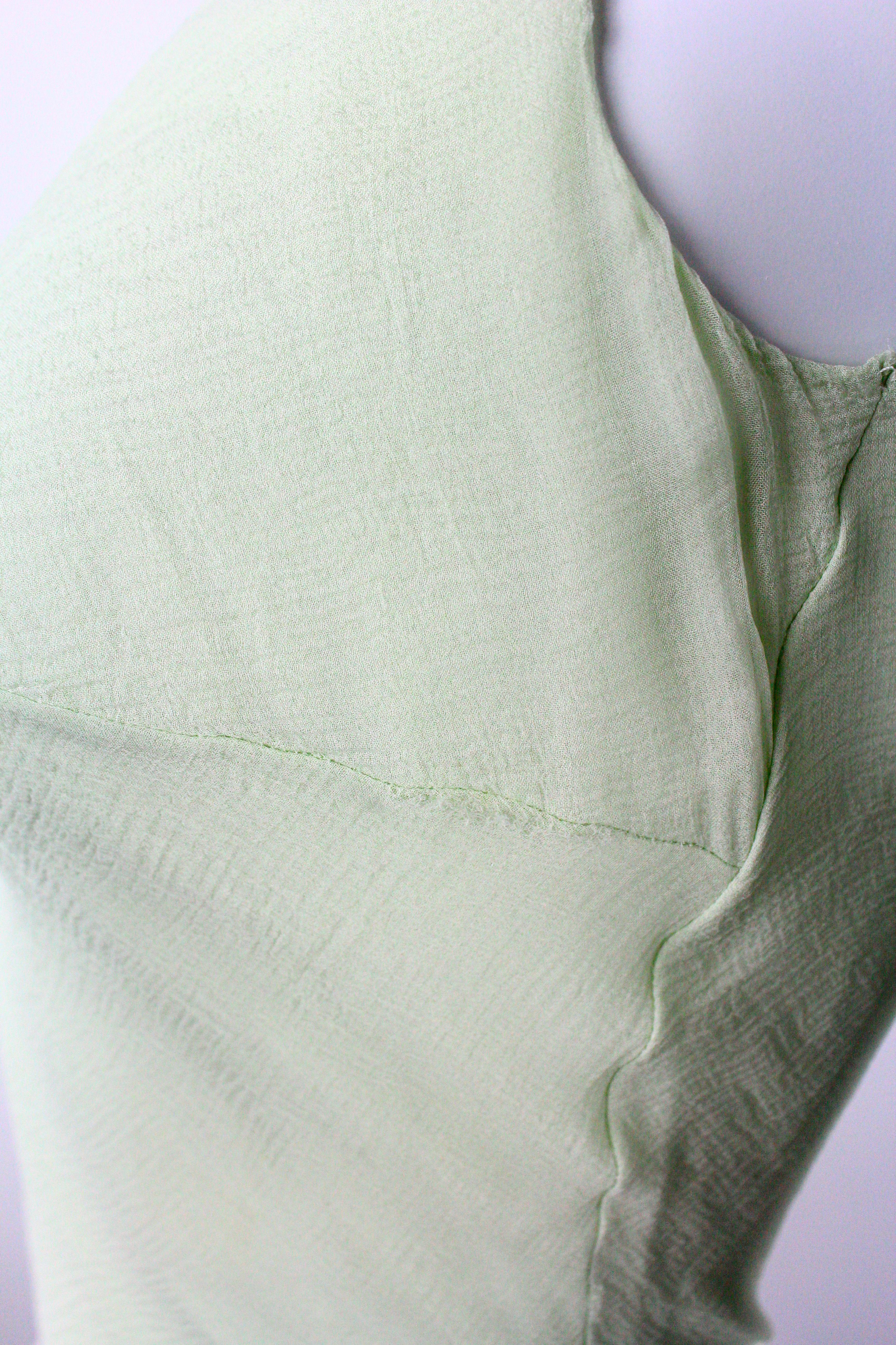 John Galliano 'Delores' Mint Green Silk Dress, F/W 1995 For Sale 8