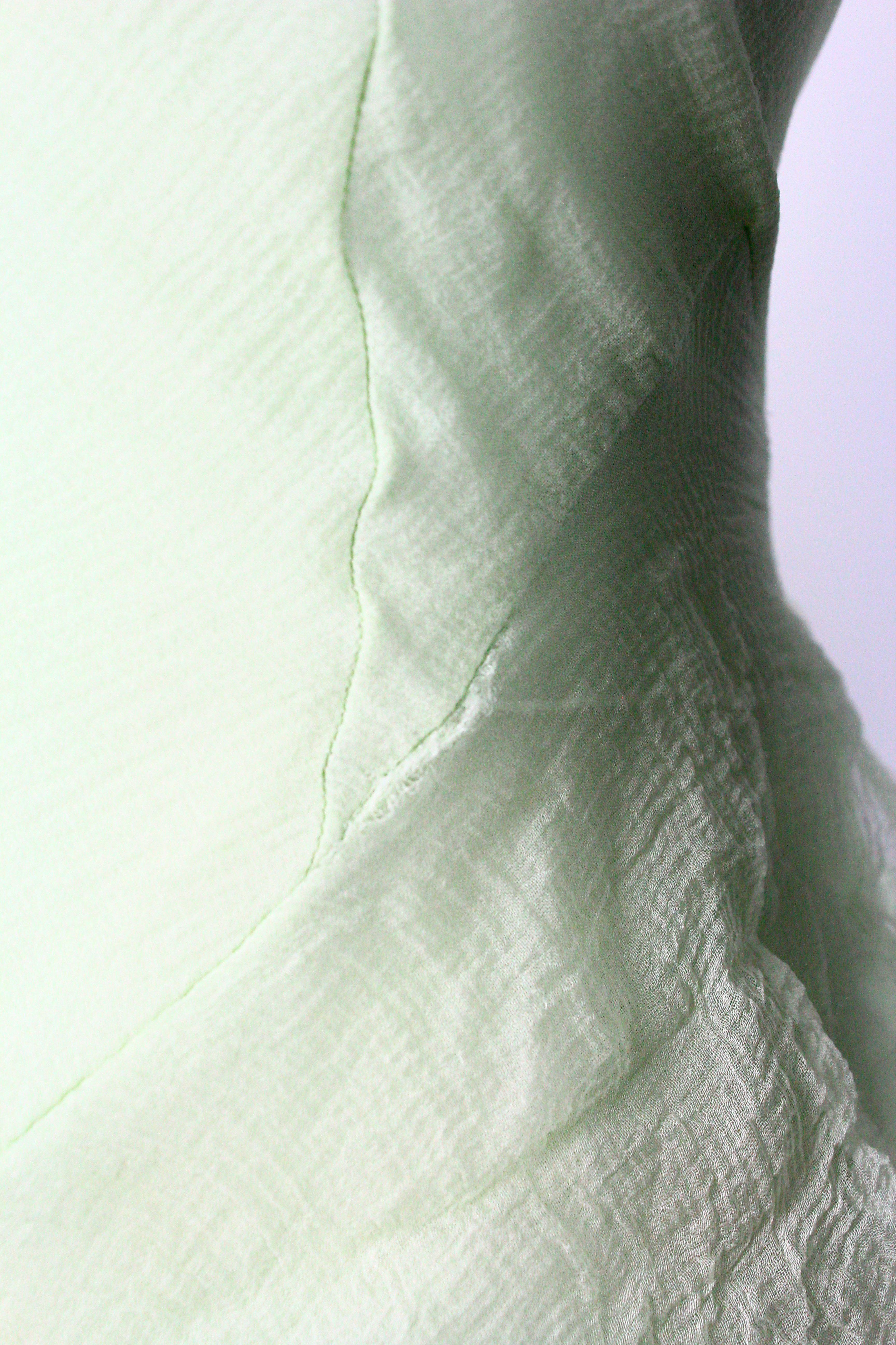John Galliano 'Delores' Mint Green Silk Dress, F/W 1995 For Sale 9