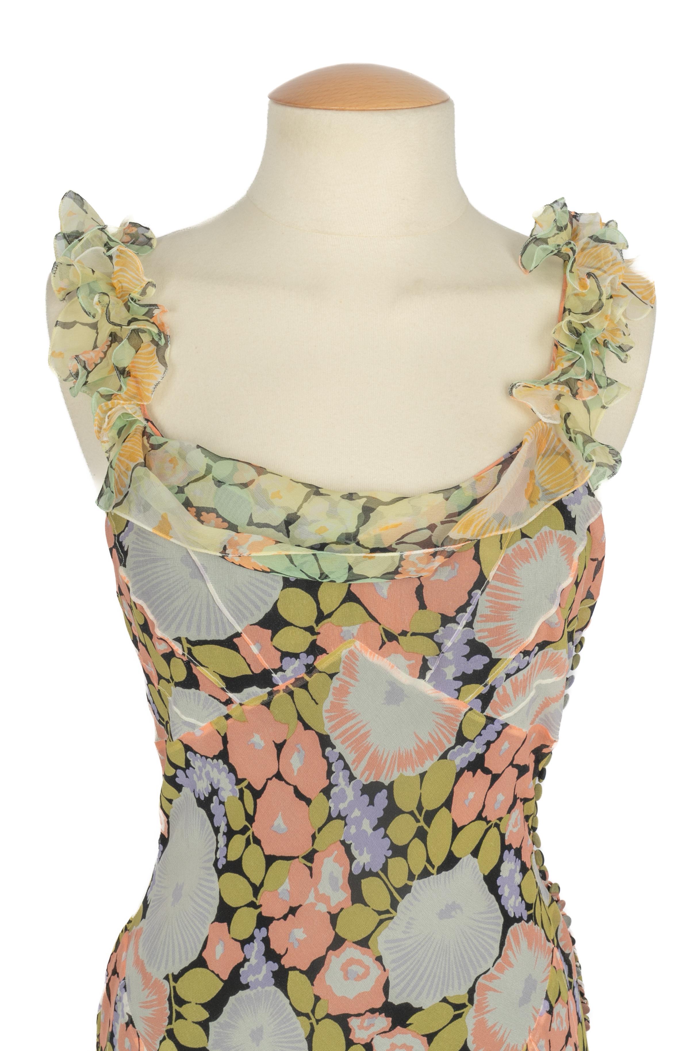 Vestido John Galliano Años 90 Marrón en venta
