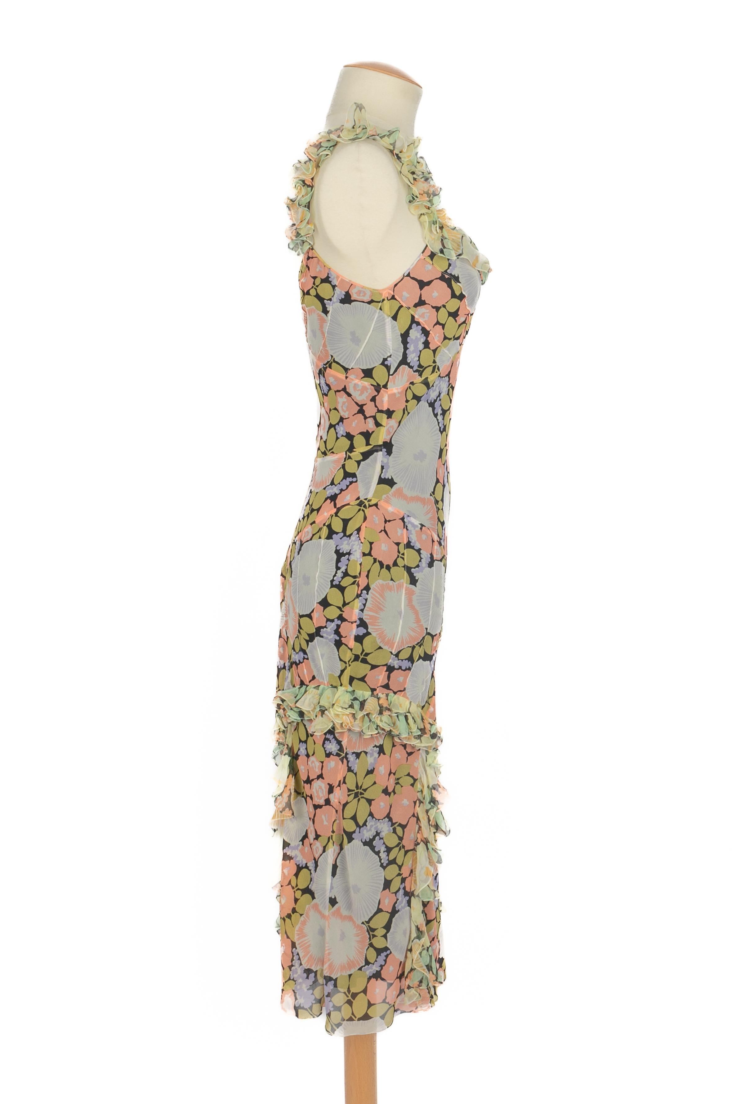 Vestido John Galliano Años 90 en Excelente estado para la venta en SAINT-OUEN-SUR-SEINE, FR