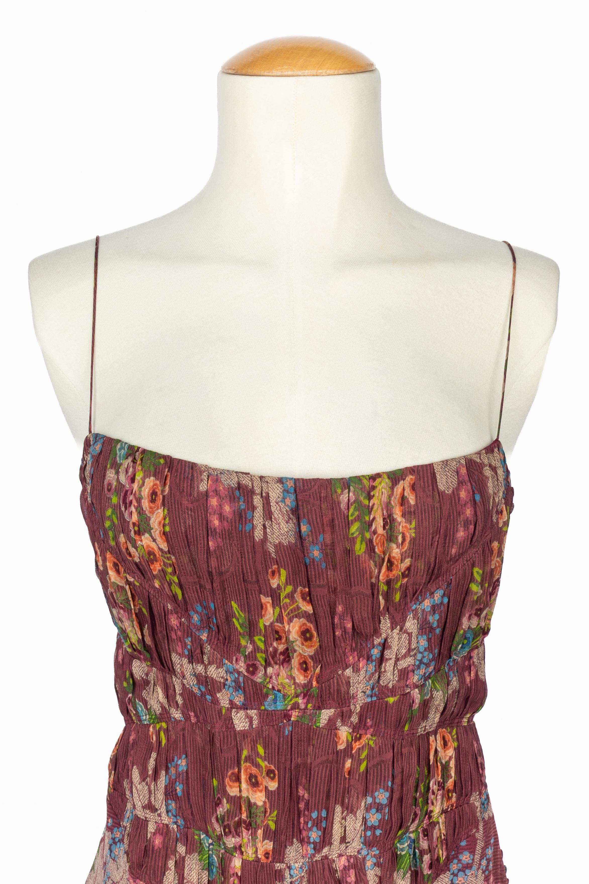 John Galliano Kleid Herbst 2003-2004 (Braun) im Angebot