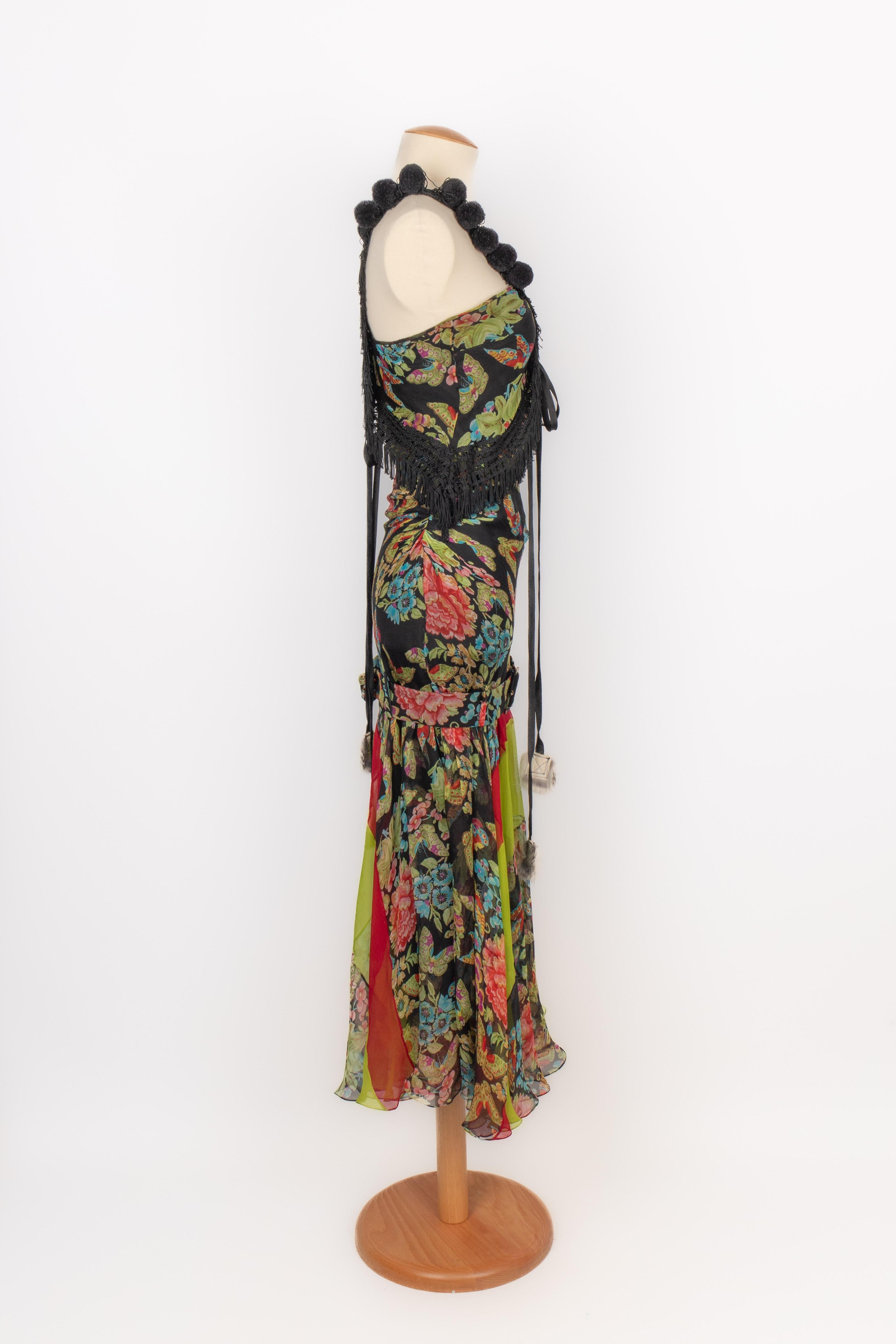 Brown John Galliano dress Winter 2002 For Sale