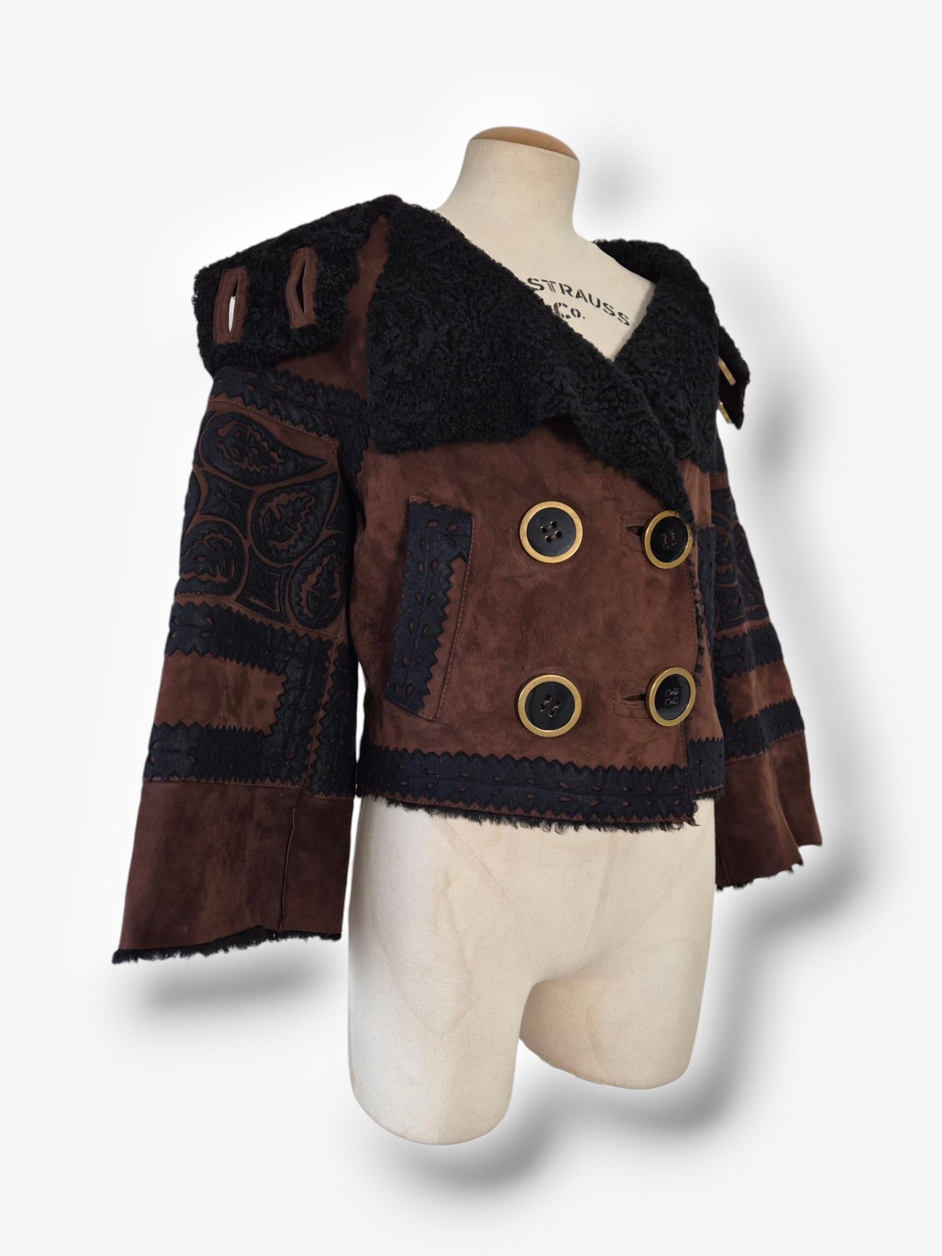 Donna Giacca in shearling John Galliano dei primi anni '00. in vendita