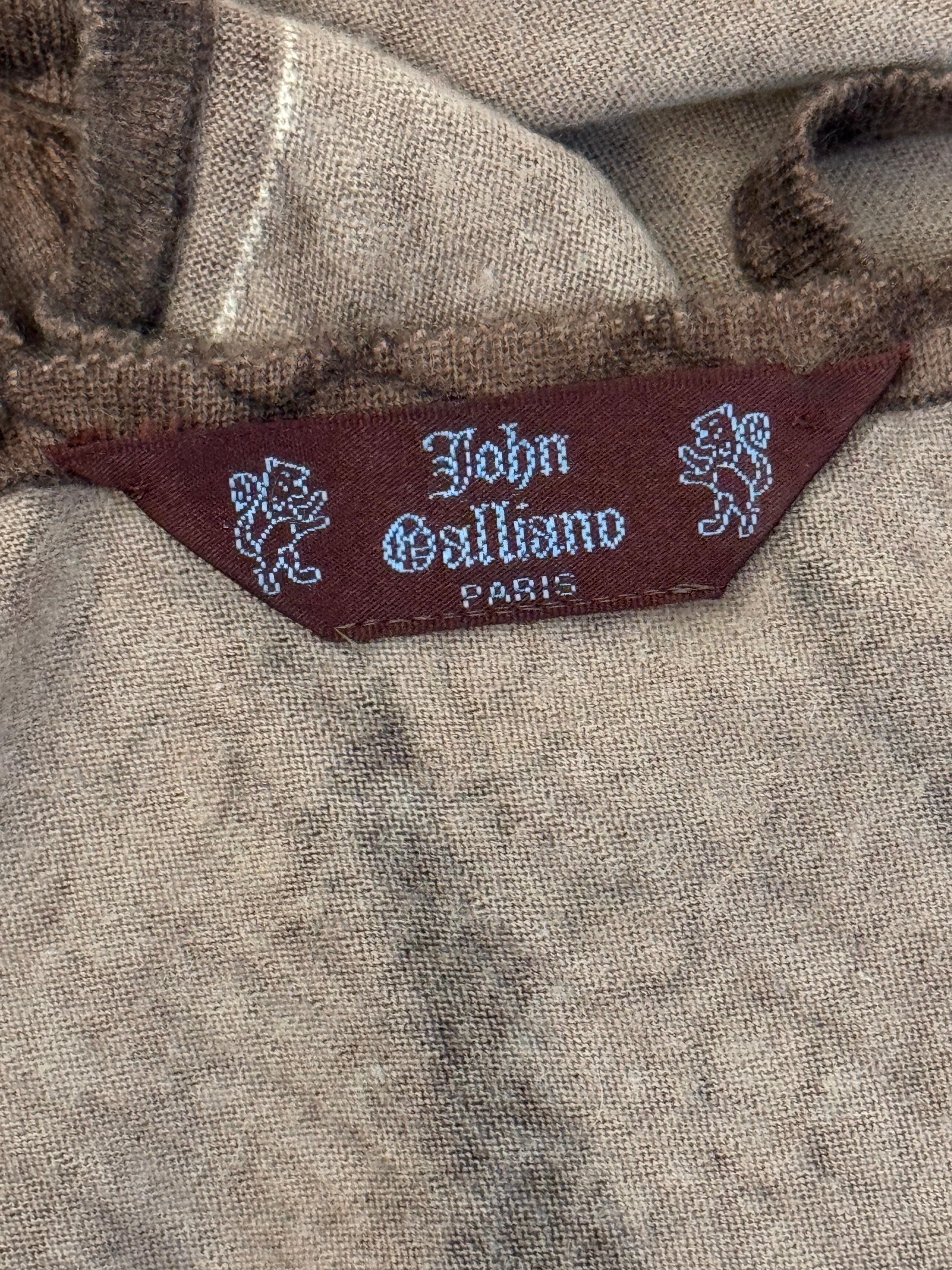 Conjunto de gemelos de cachemira con estampado de cocodrilo John Galliano F/W 2000 en Bueno estado para la venta en PARIS, FR