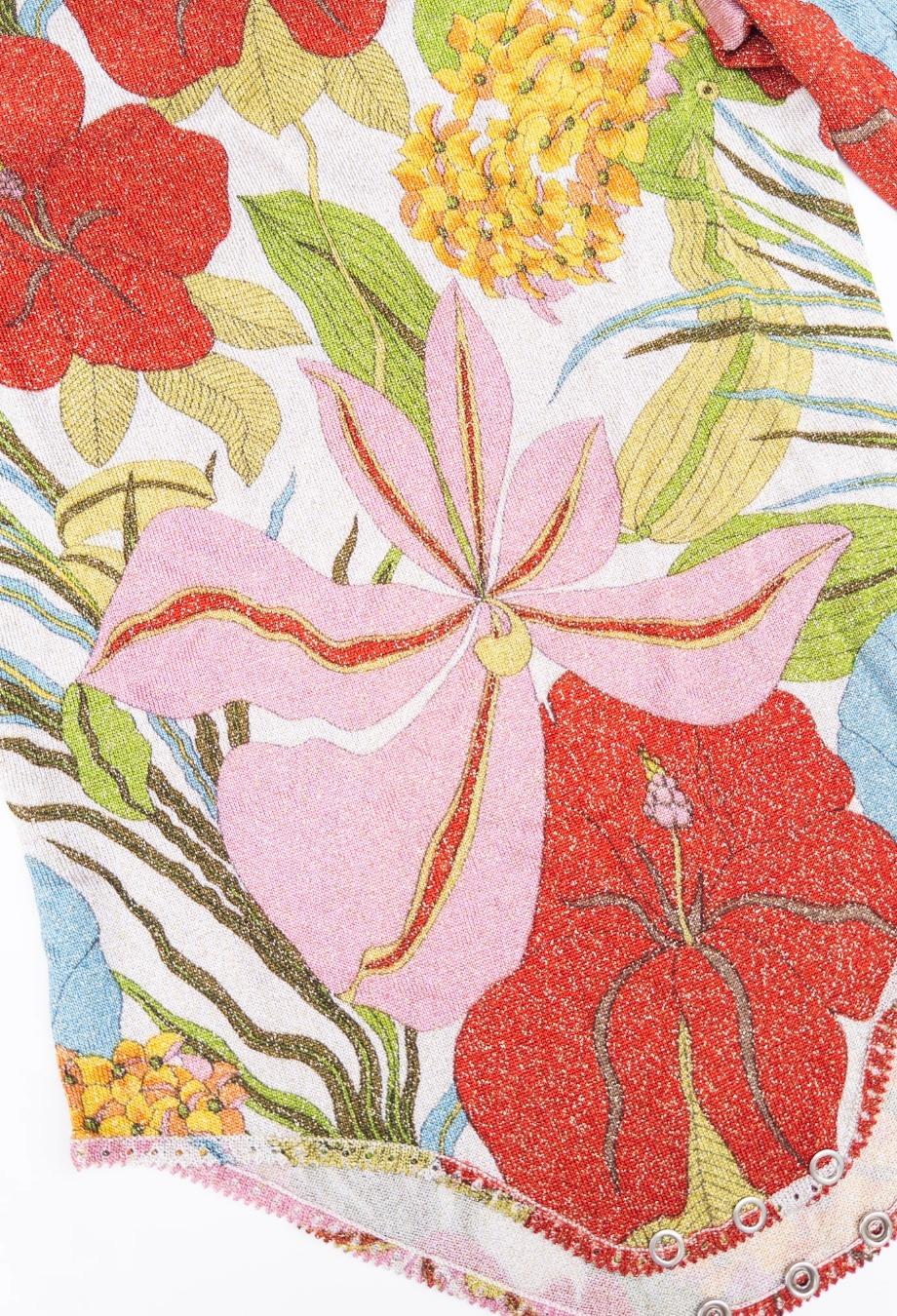 John Galliano F/W 2000 Lurex Floral Top Sz IT40 für Damen oder Herren im Angebot