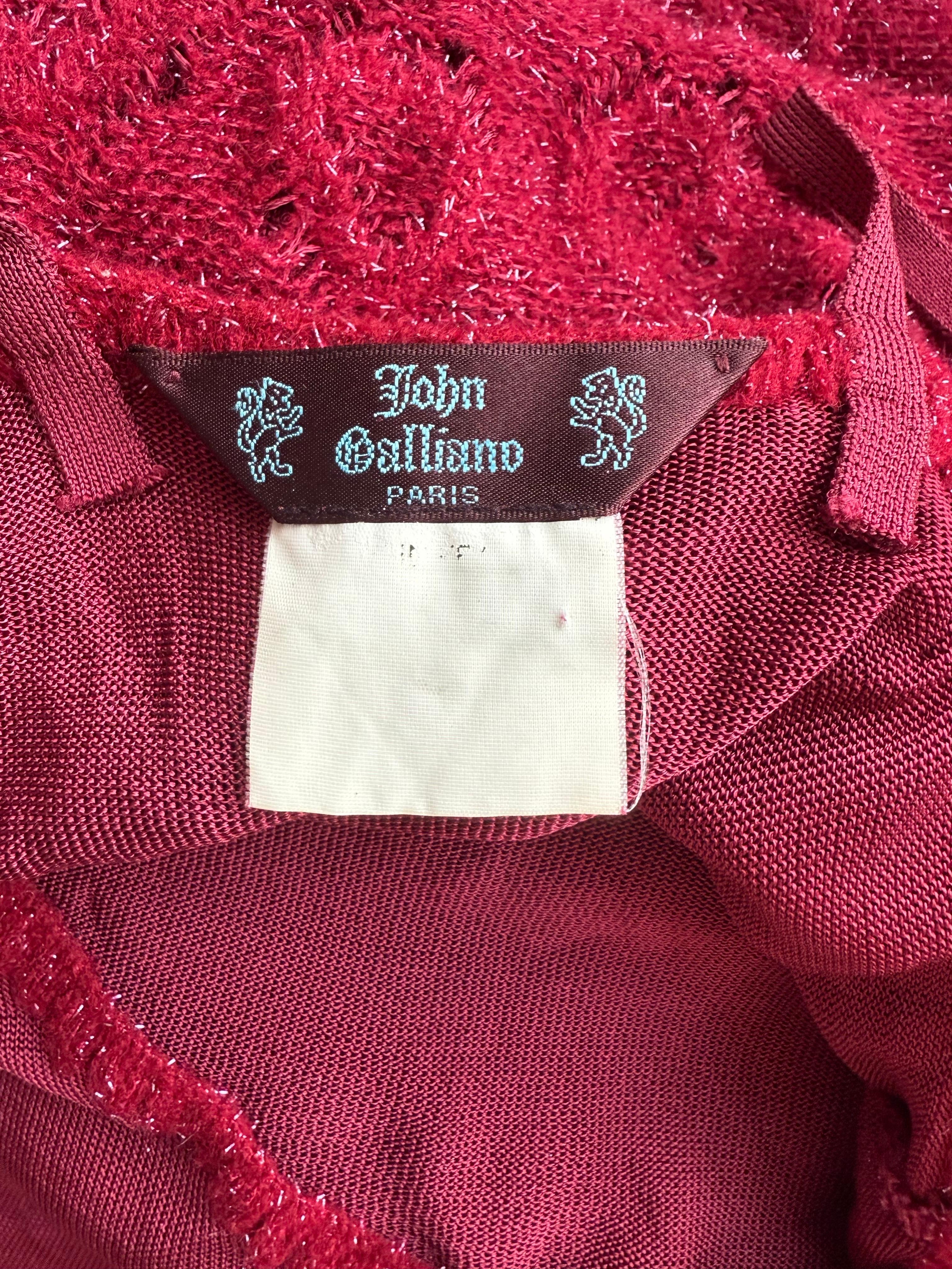 John Galliano F/W 2000 Offener Metallic-Slip Bodycon Midikleid im Angebot 13