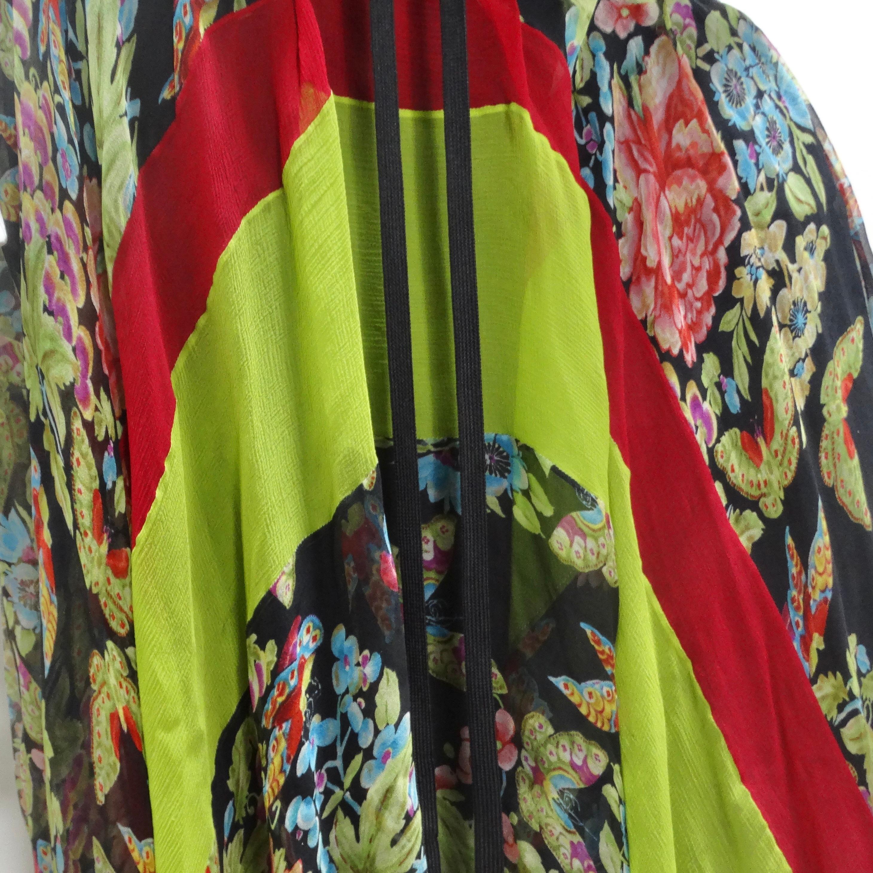 John Galliano F/W 2002 Esquimeau Printed Silk Bias Cut Dress For Sale 2