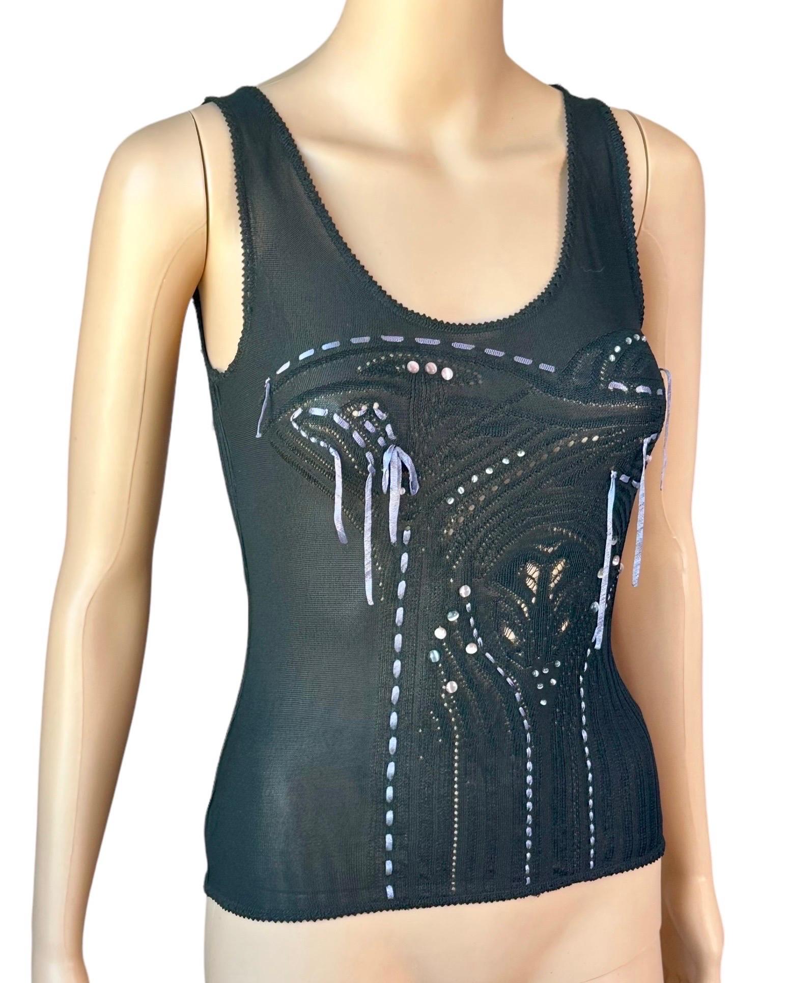 John Galliano A/I 2004 Top semi trasparente a maglia aperta John Black Taglia S

SEGUICI SU INSTAGRAM @OPULENTADDICT