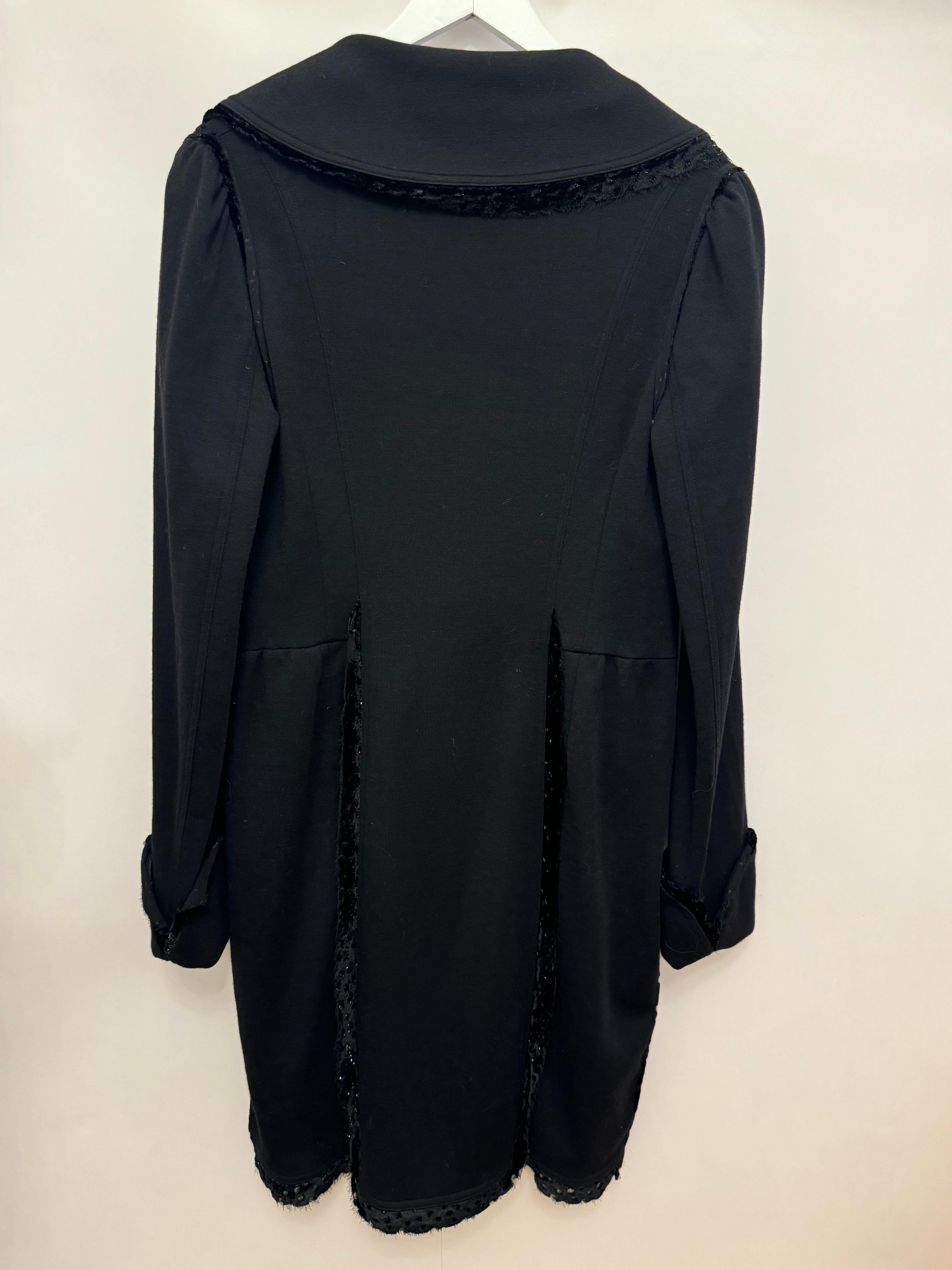 John Galliano F/W 2006 archival amazing black long jacket (veste longue noire) en vente 7