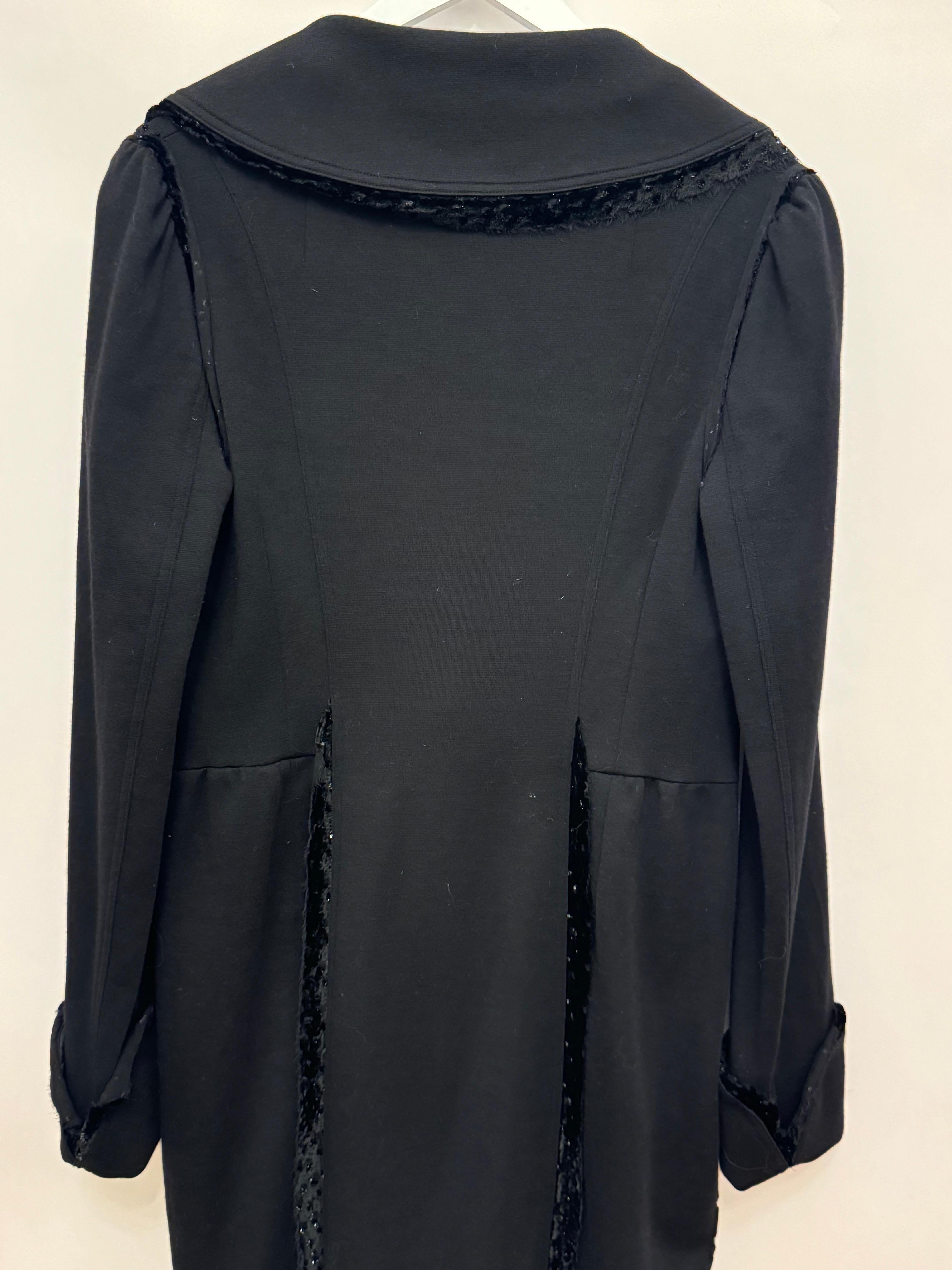 John Galliano F/W 2006 archival amazing black long jacket (veste longue noire) en vente 8