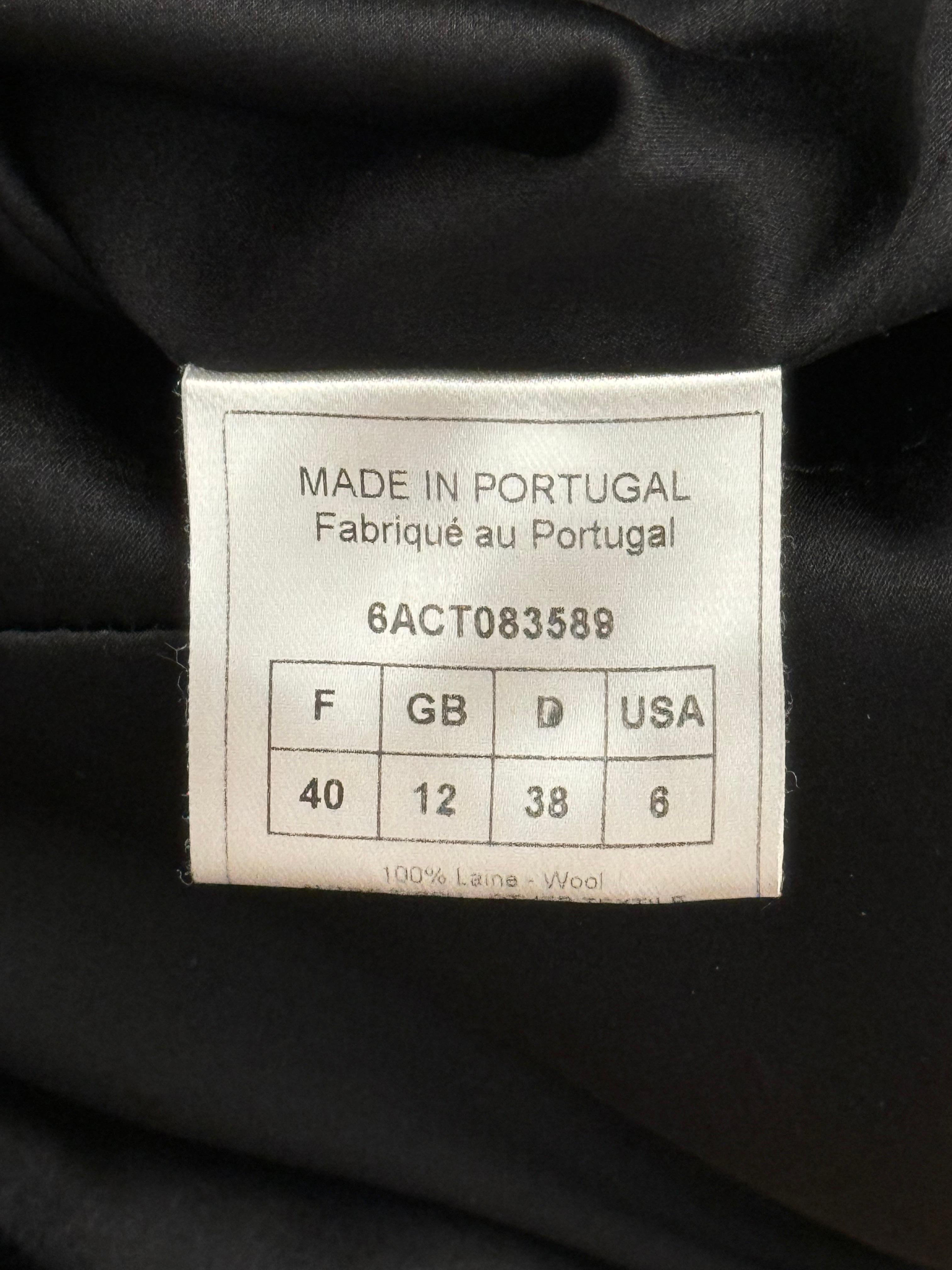 John Galliano F/W 2006 archival amazing black long jacket (veste longue noire) Excellent état - En vente à PARIS, FR