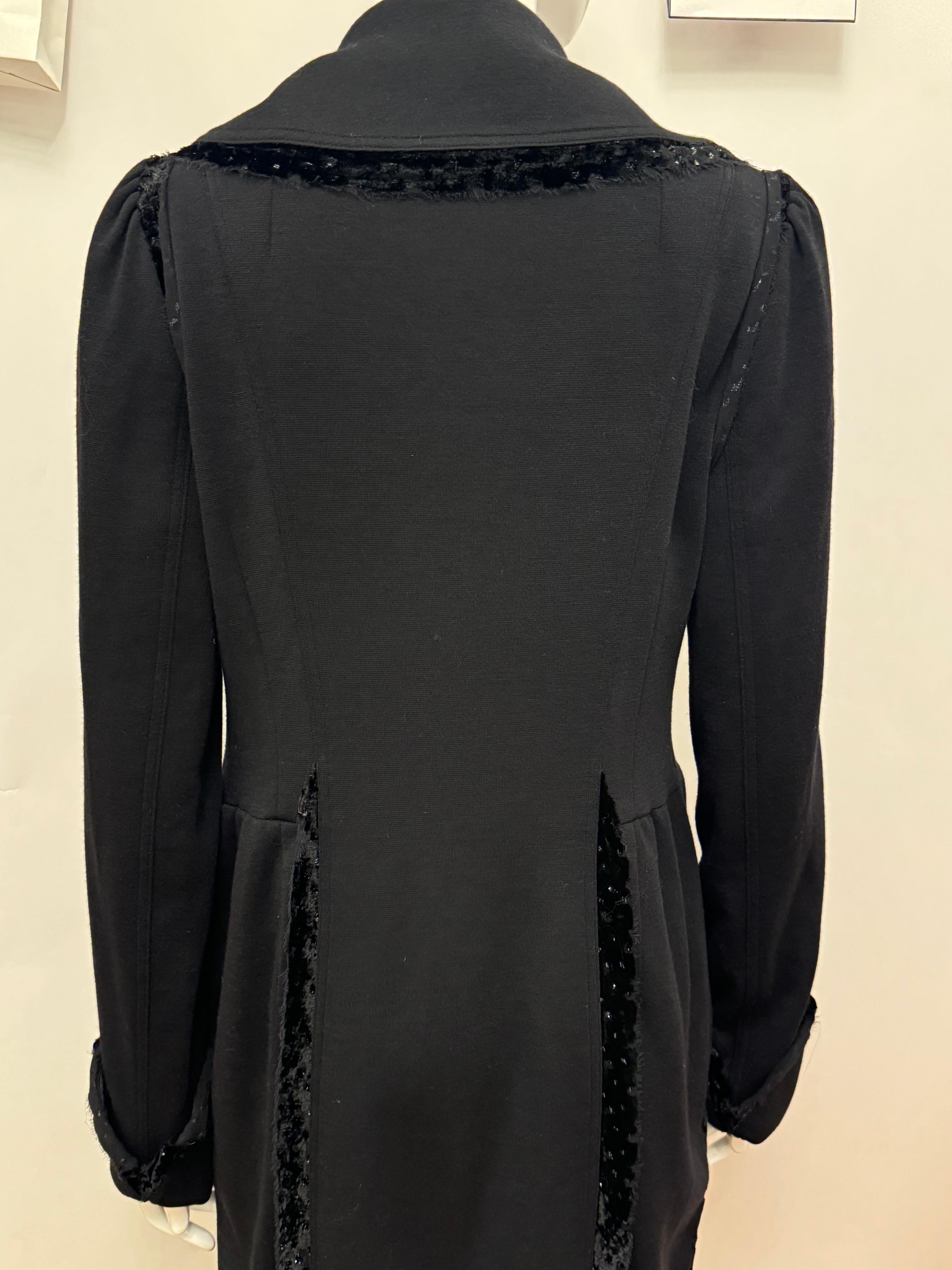 John Galliano F/W 2006 archival amazing black long jacket (veste longue noire) en vente 3