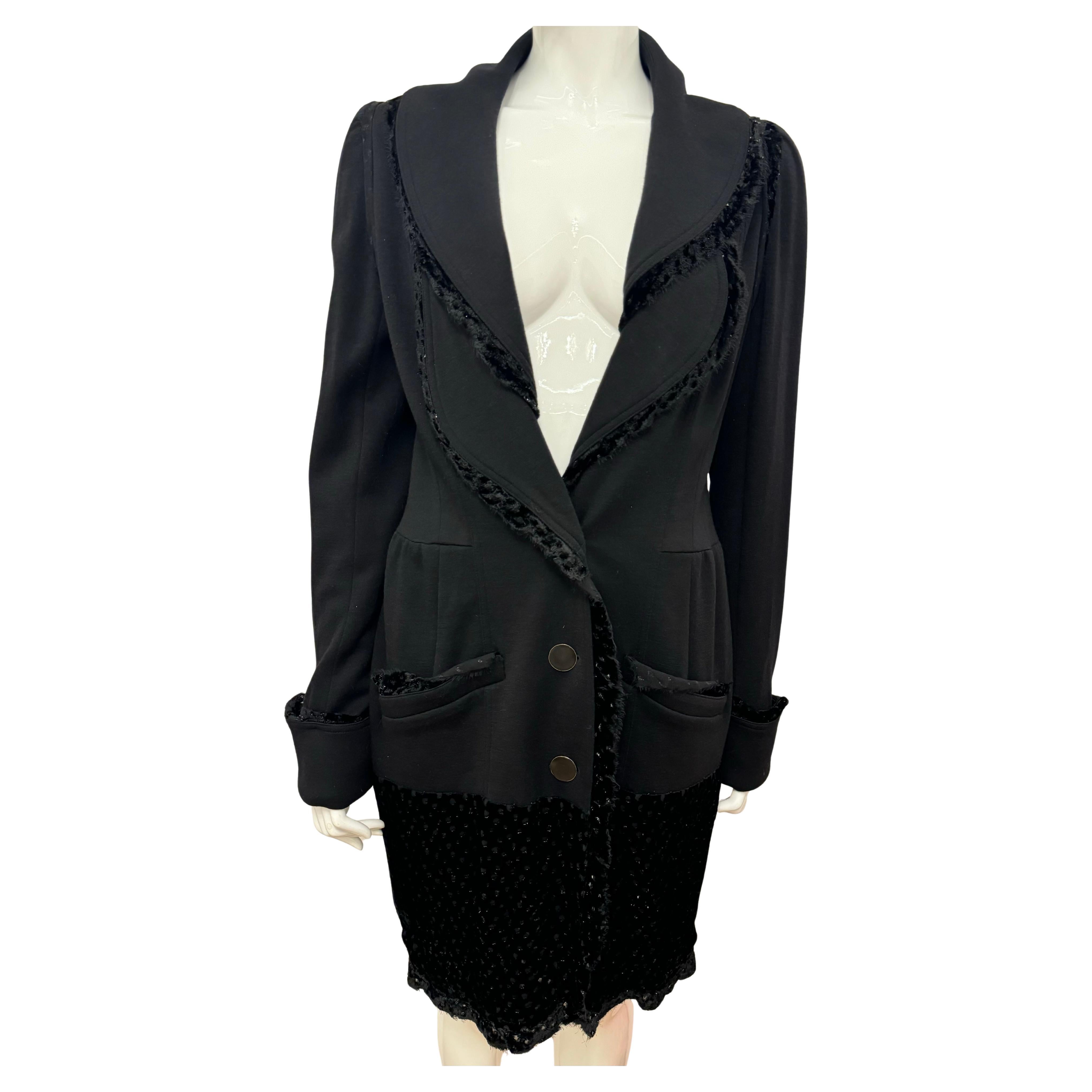 John Galliano F/W 2006 archival amazing black long jacket