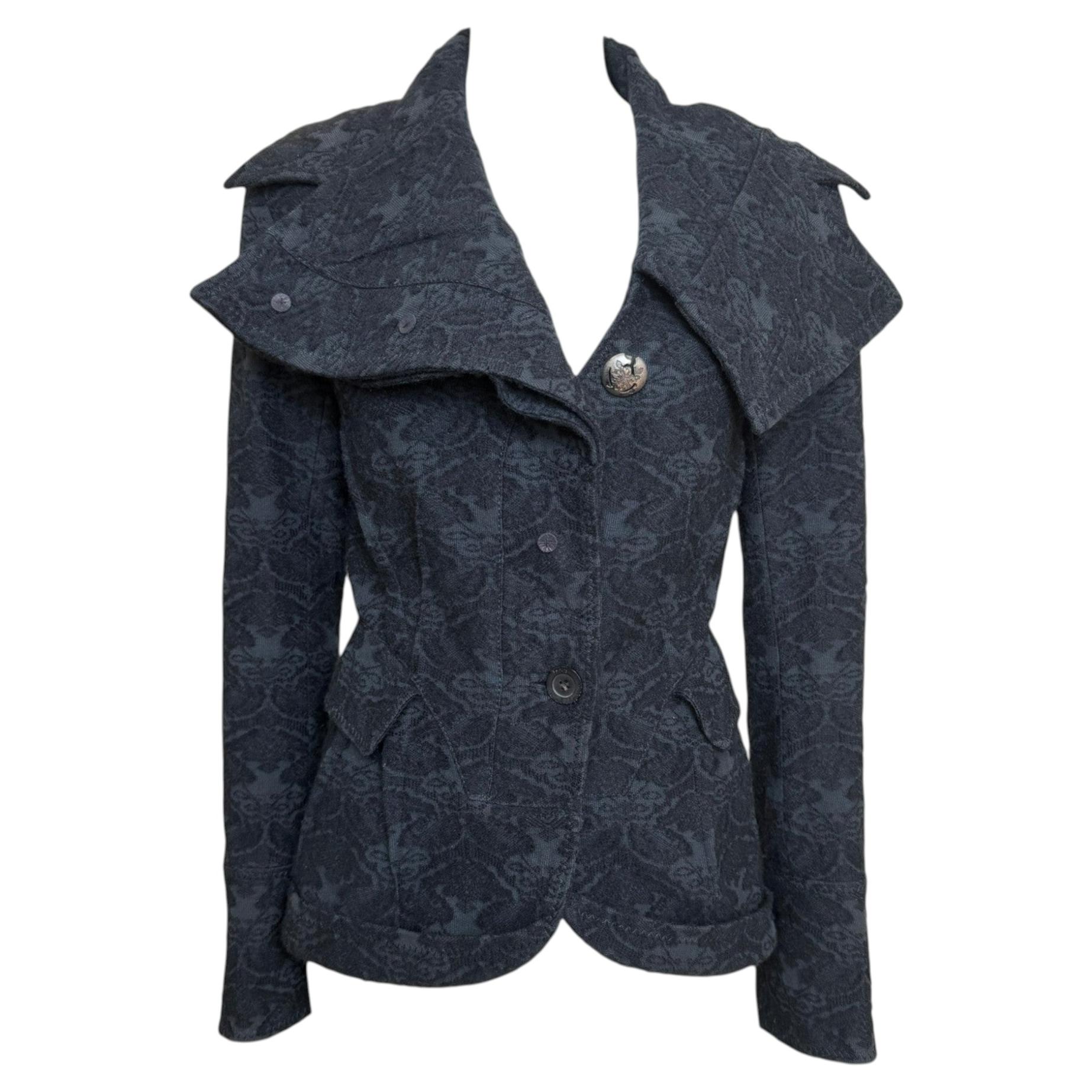 John Galliano F/W 2006 Jacquard Fitted Blazer