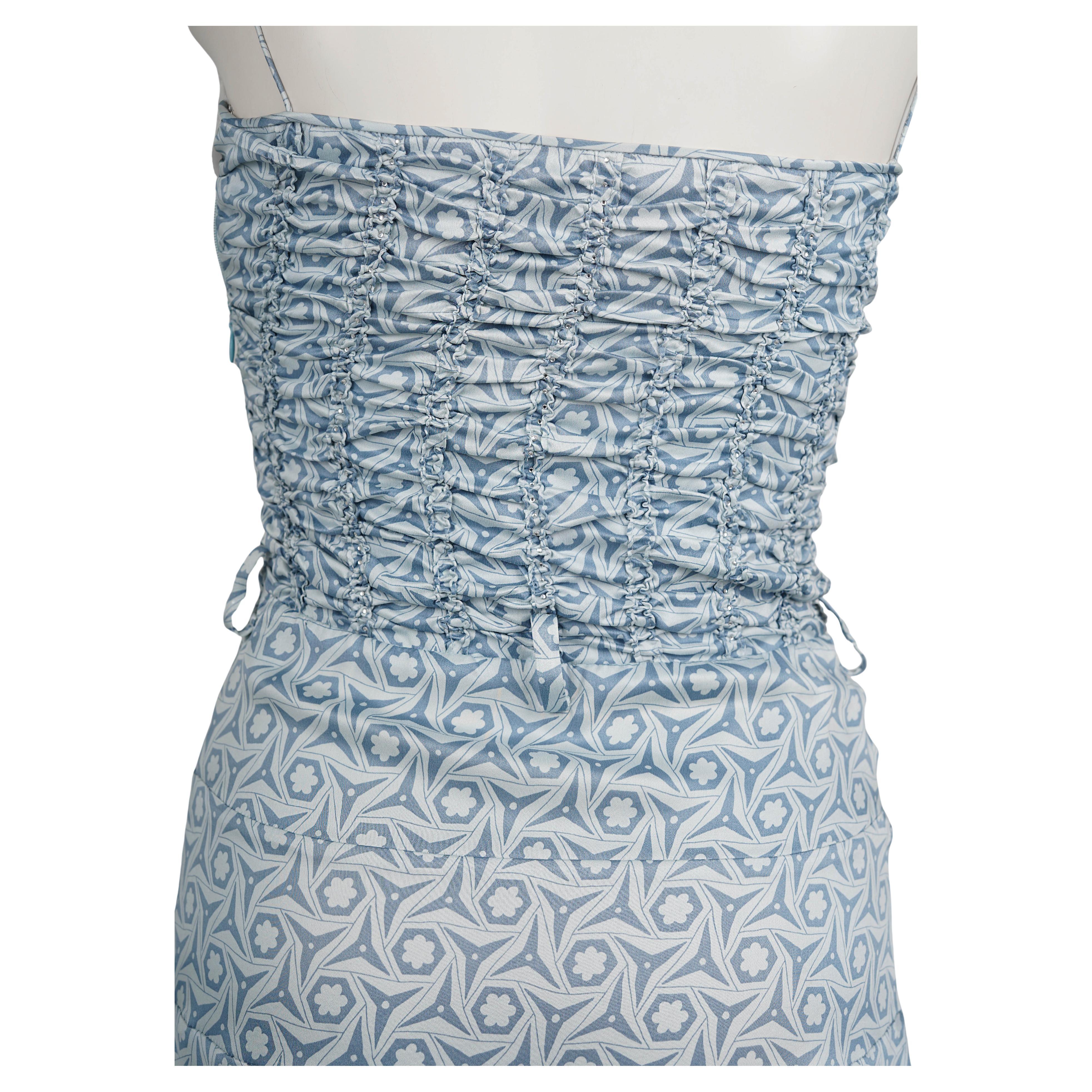 John Galliano F/W 2010 Laufsteg Seidenkleid mit Swarovski-Kristallverzierung Damen im Angebot