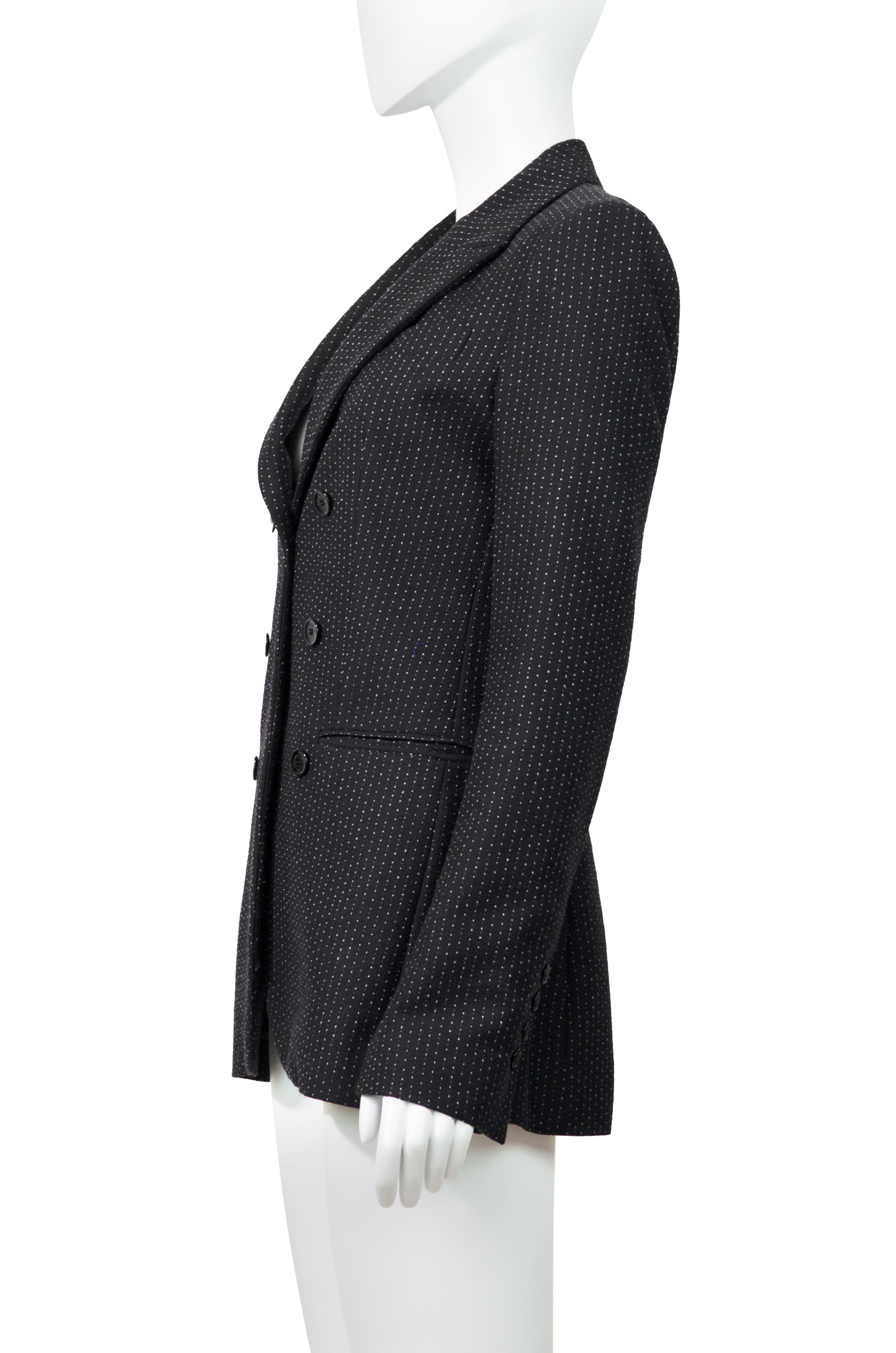 Black JOHN GALLIANO F/W 2017 Contemporary Tailored Blazer For Sale