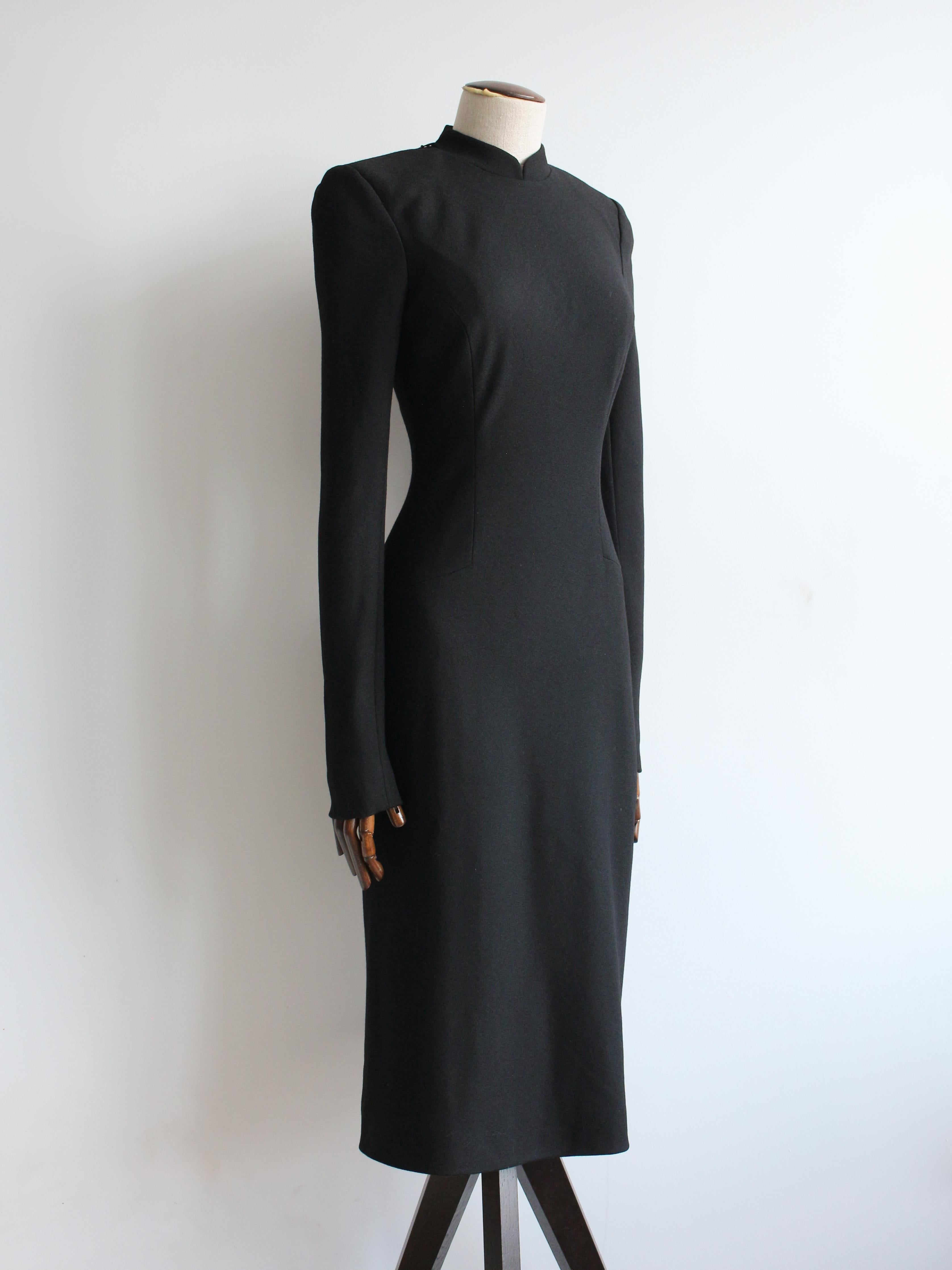 John Galliano F/W96 'Baby Maker' Schwarzes Kleid aus Krepp Damen im Angebot