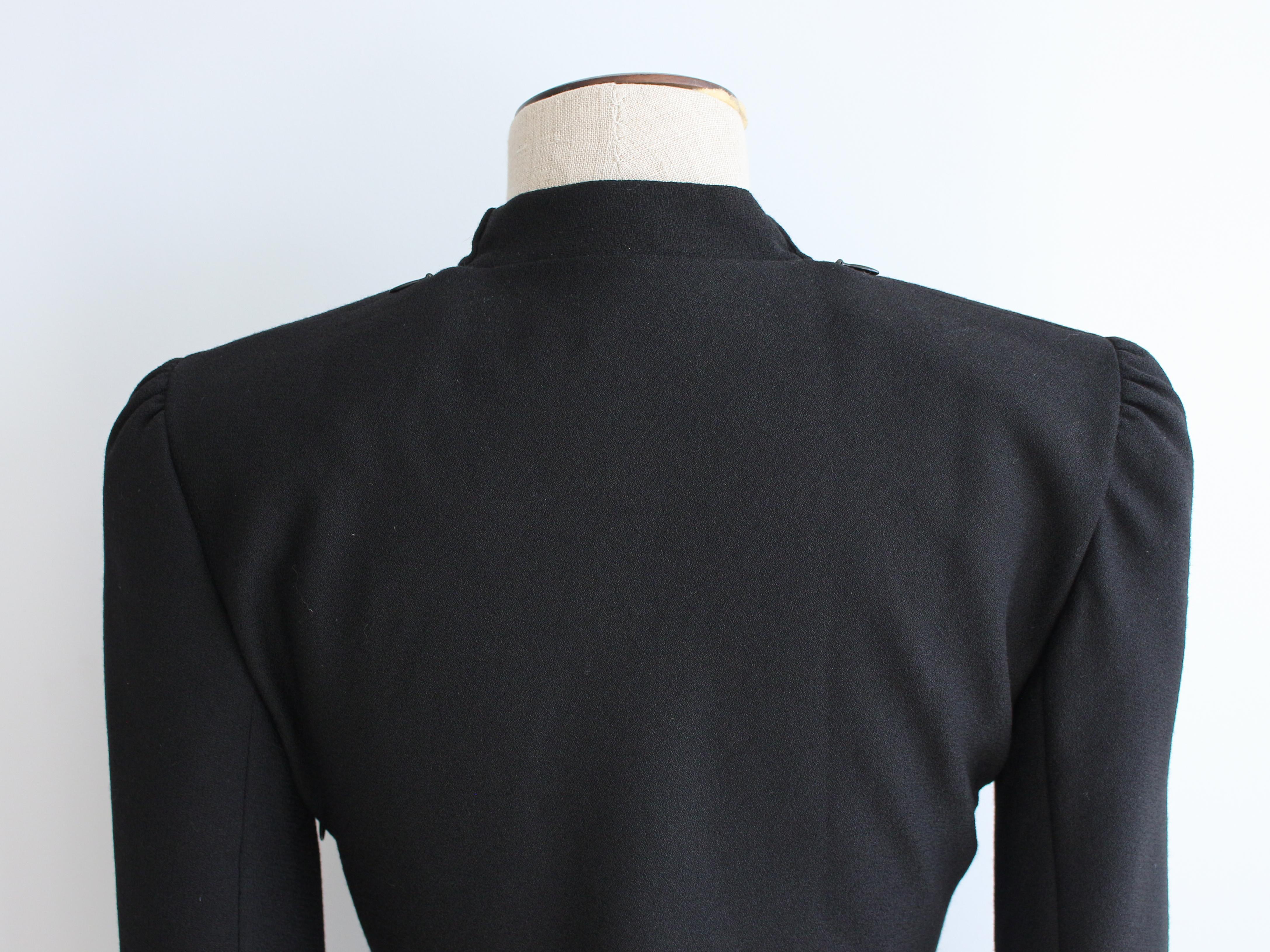 John Galliano F/W96 'Baby Maker' Schwarzes Kleid aus Krepp im Angebot 5