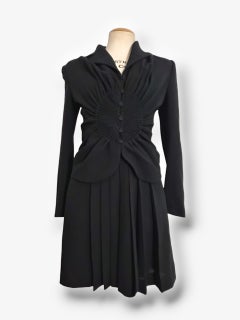 John Galliano Fall 1997 sculpted wool dress jacket