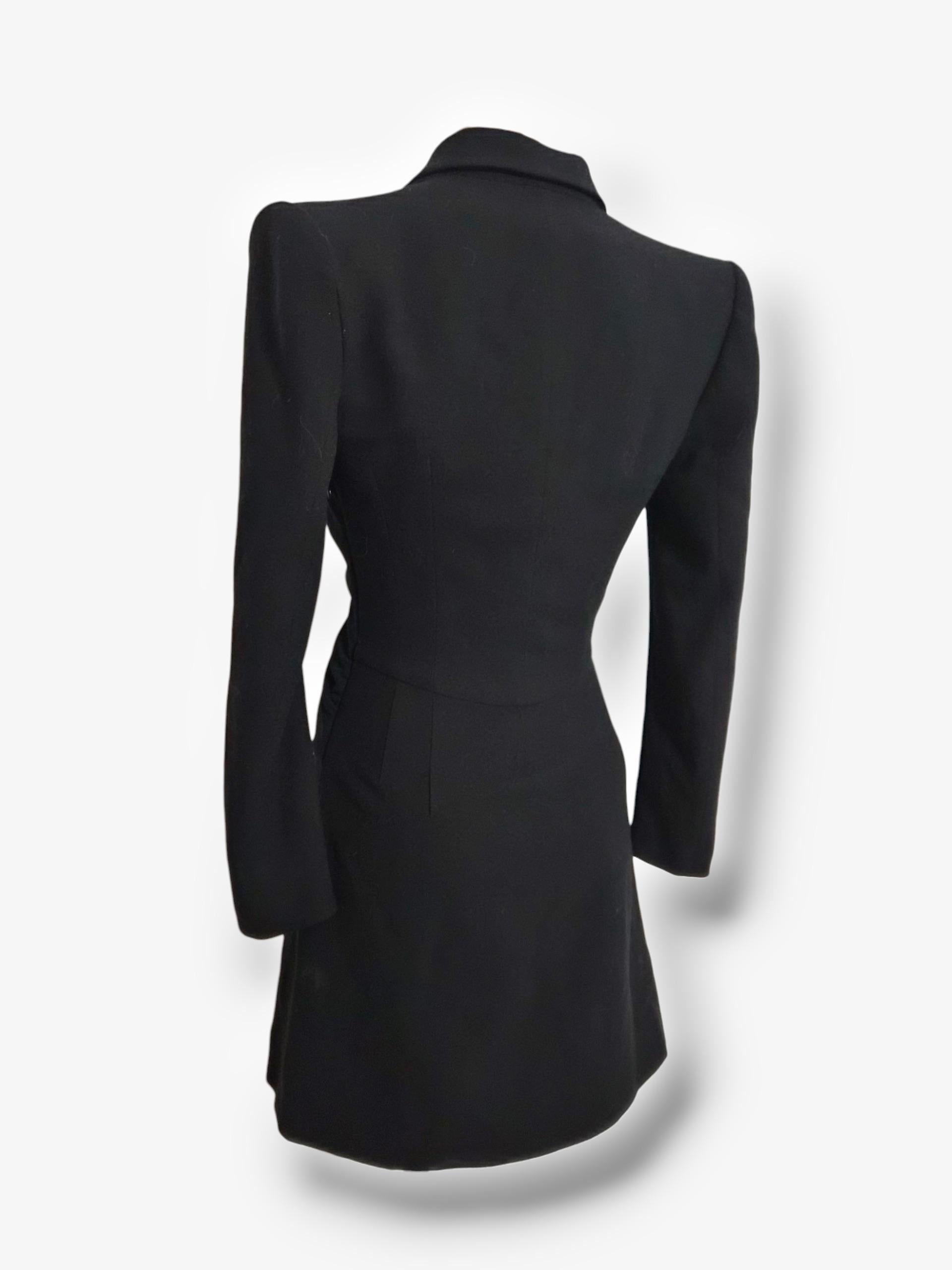 John Galliano Automne 1997 veste en laine sculptée en vente 1