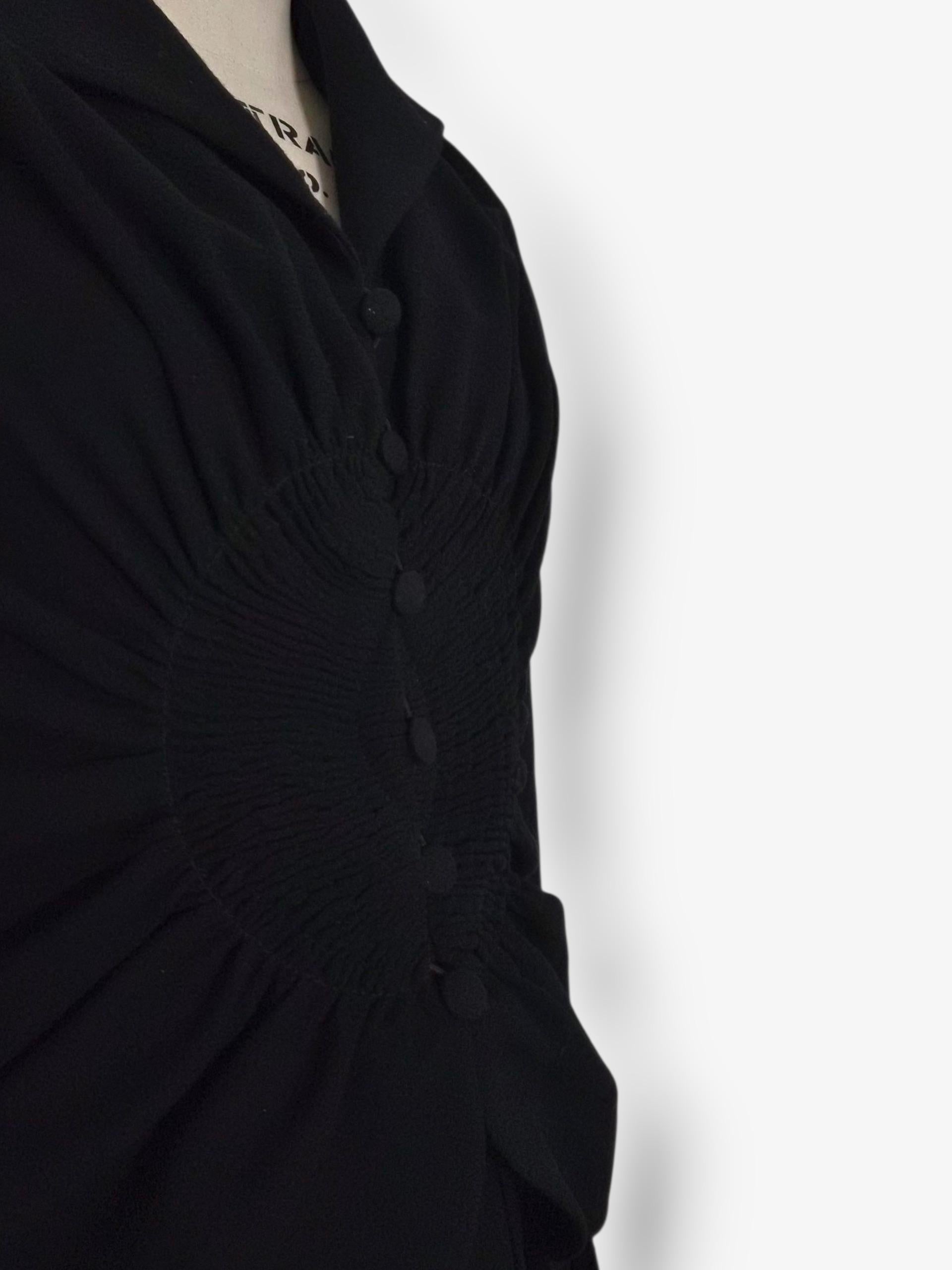 John Galliano Automne 1997 veste en laine sculptée en vente 2