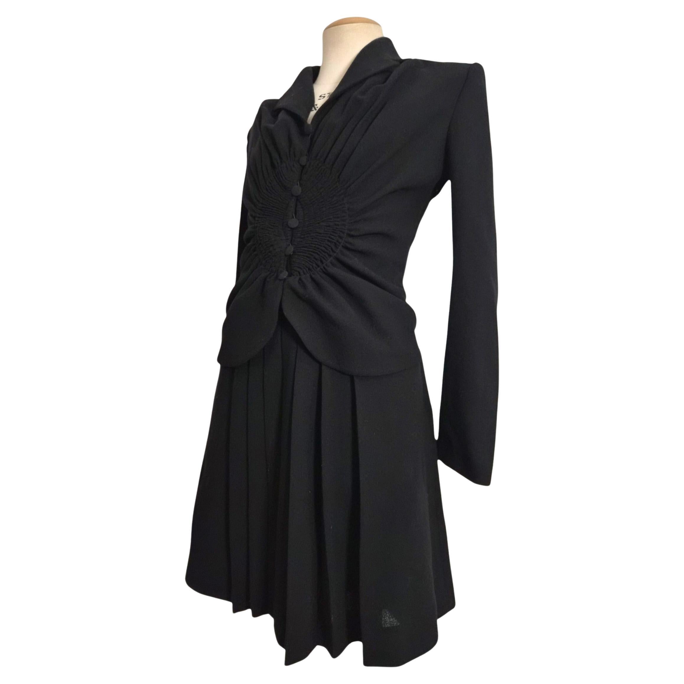 John Galliano Automne 1997 veste en laine sculptée