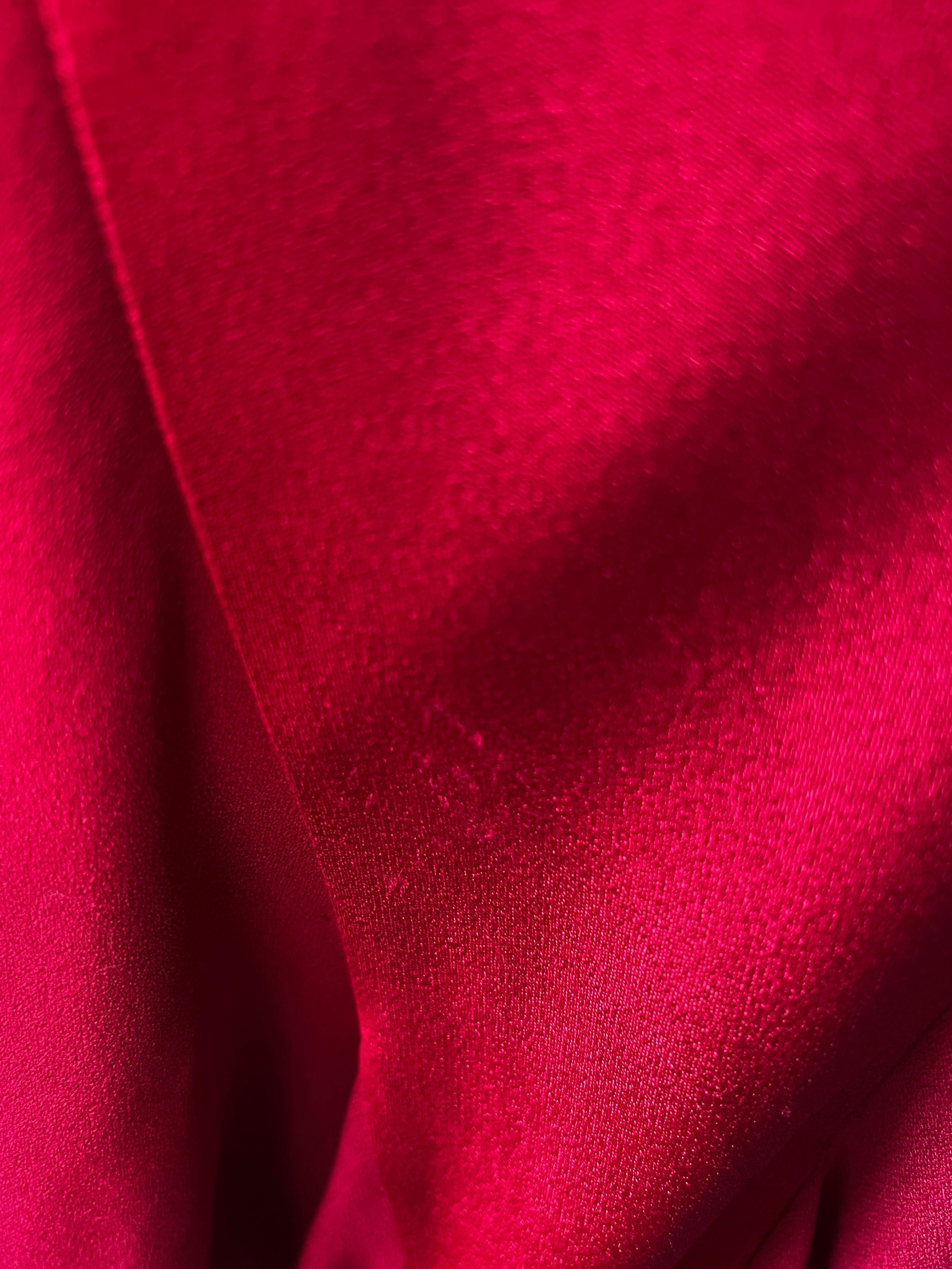 John Galliano Fall 2002 Red Draped Dress For Sale 5