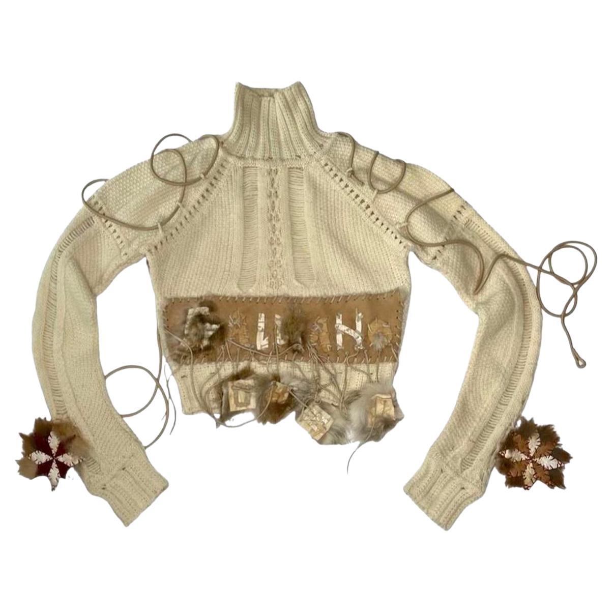 John Galliano Fall Winter 2002 Ready-to-Wear Sweater  For Sale