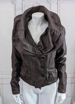 John Galliano Fall/Winter 2005 Portrait Collar Leather Jacket